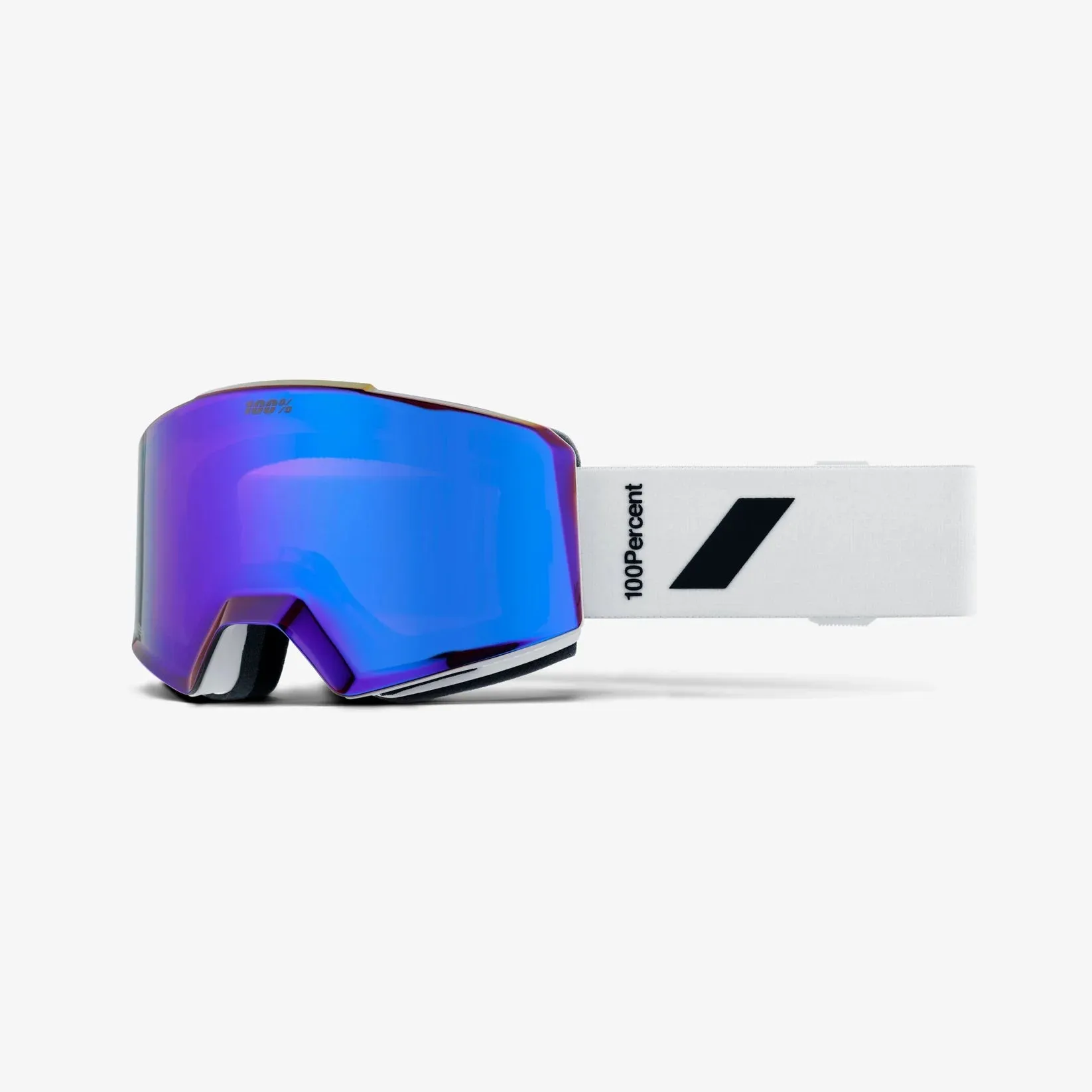 100% Norg White - HiPER Violet Mirror   HiPER Turquoise Mirror Snow Goggle