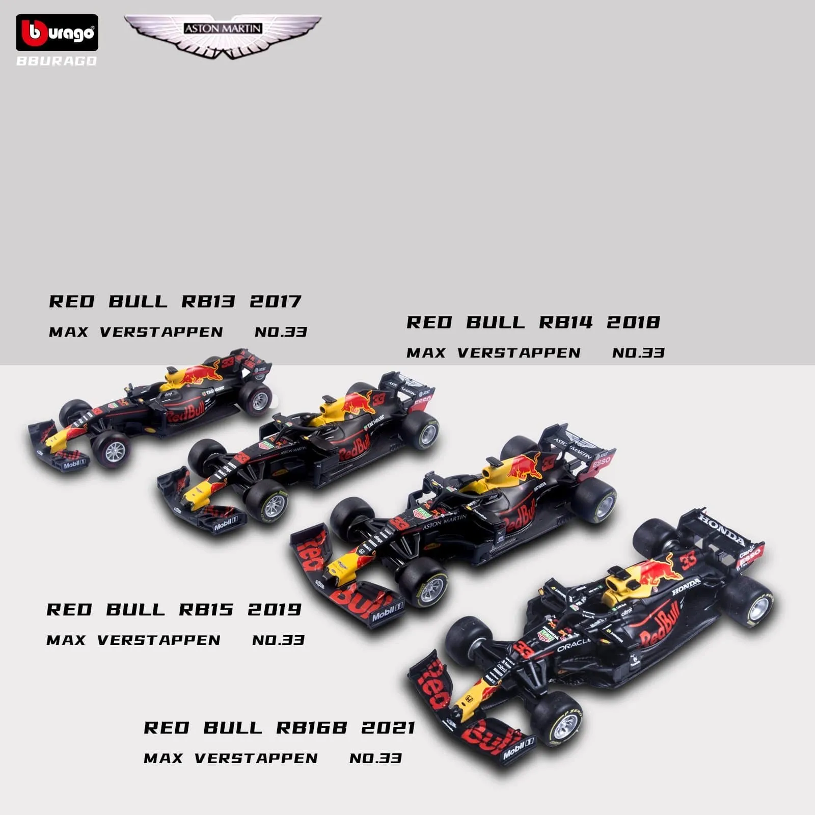 1:43 Diecast Alloy Model Car F1 Team Racing Formula Cars Static Simulation Toy Aston Martin RB15#33 Collection