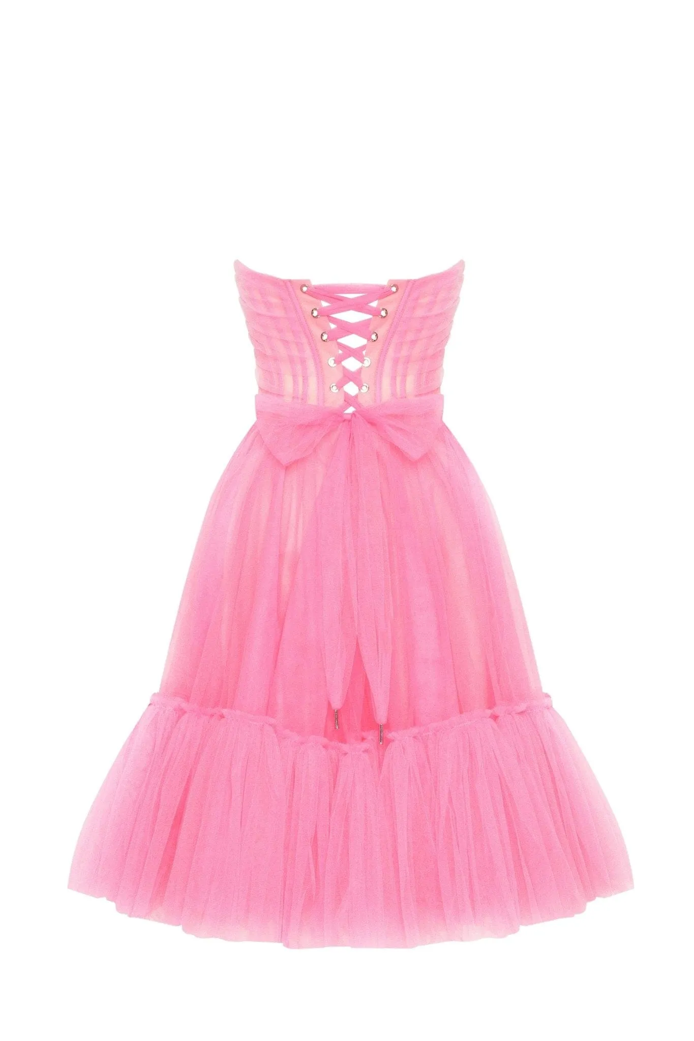 All-In-Pink bustier tulle dress