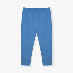 Ankle Buttons Royal Blue Summer Trouser 10332