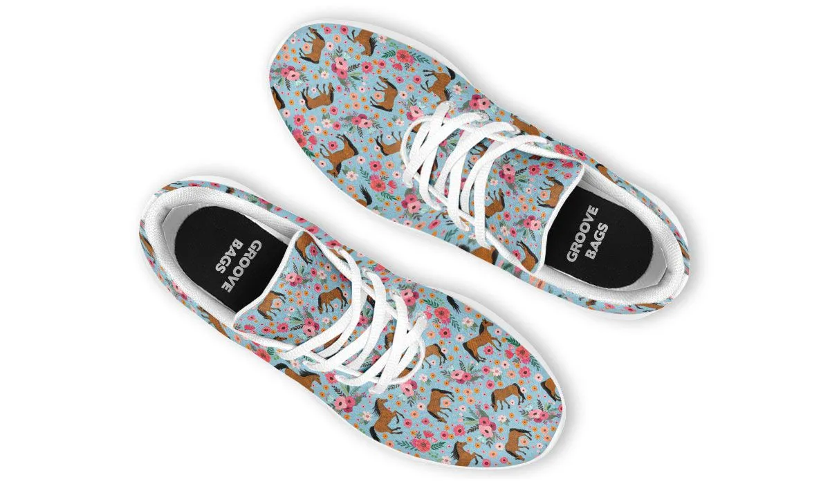 Arabian Horse Flower Sneakers