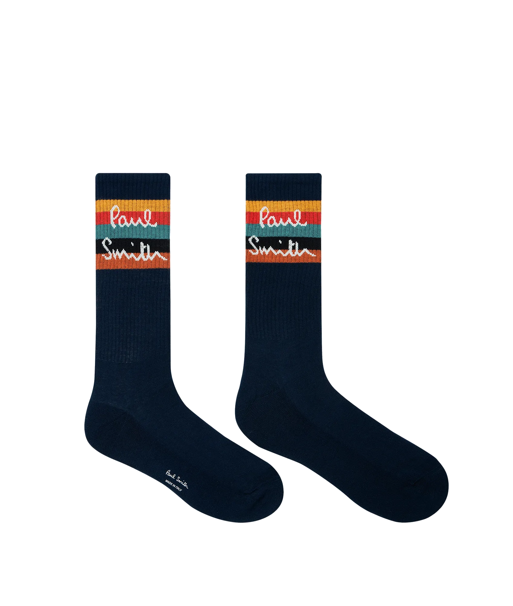 Artist Stripe Logo Socks - Navy