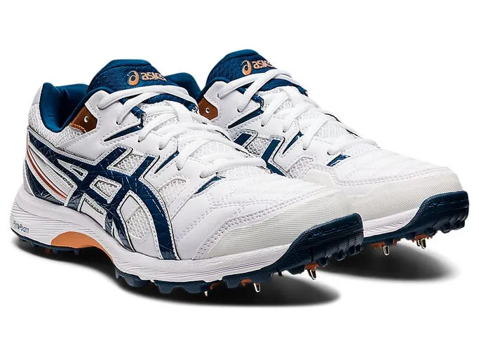 Asics Men's Gel Gully 6 Cricket Shoe - White/Mako Blue