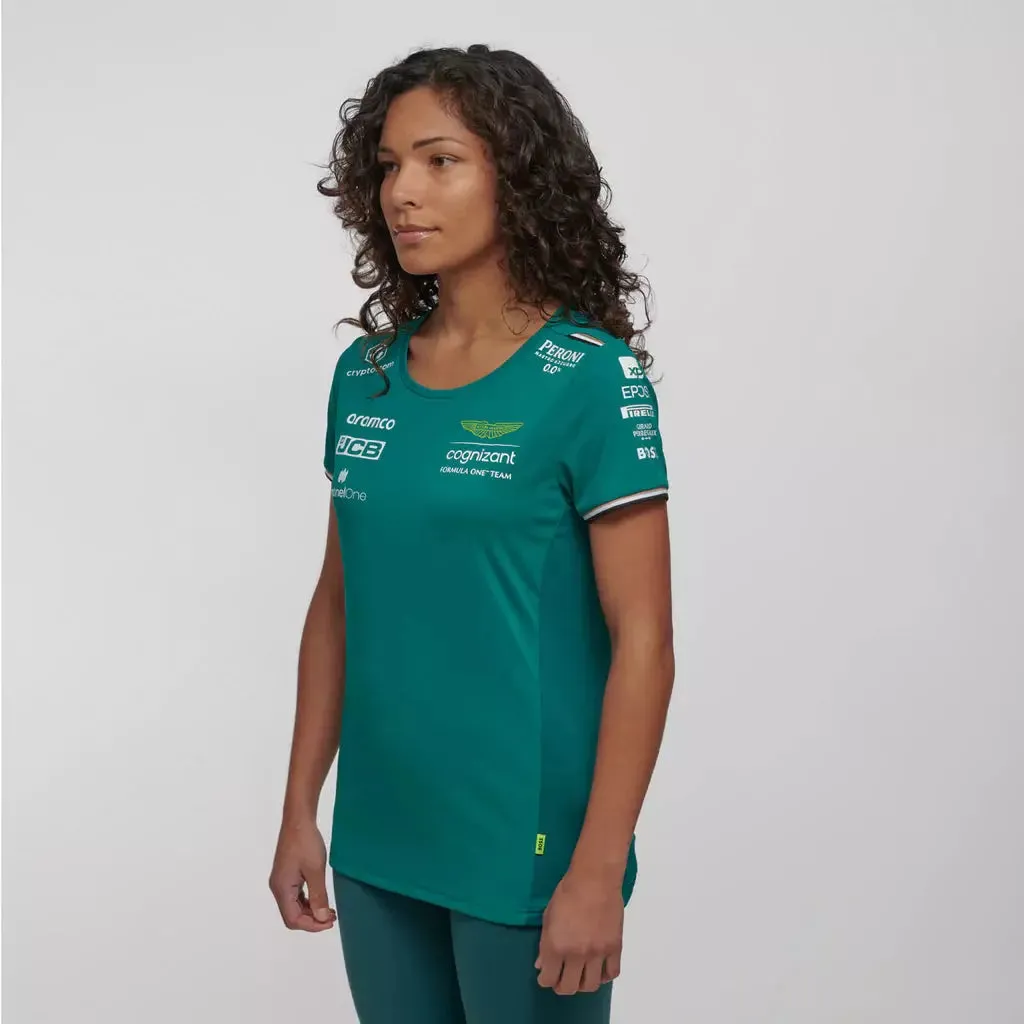 Aston Martin Cognizant F1 2023 Women's Team T-Shirt- Green