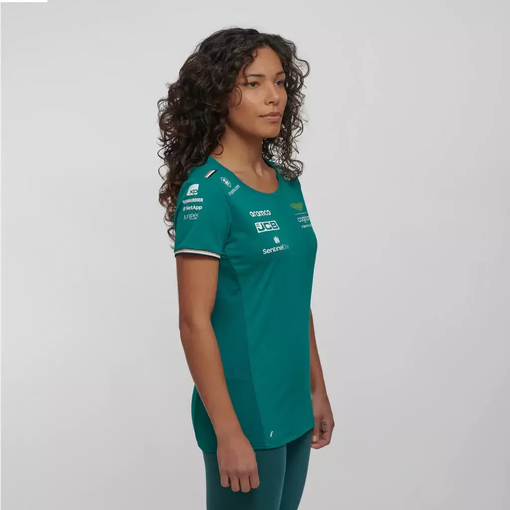 Aston Martin Cognizant F1 2023 Women's Team T-Shirt- Green