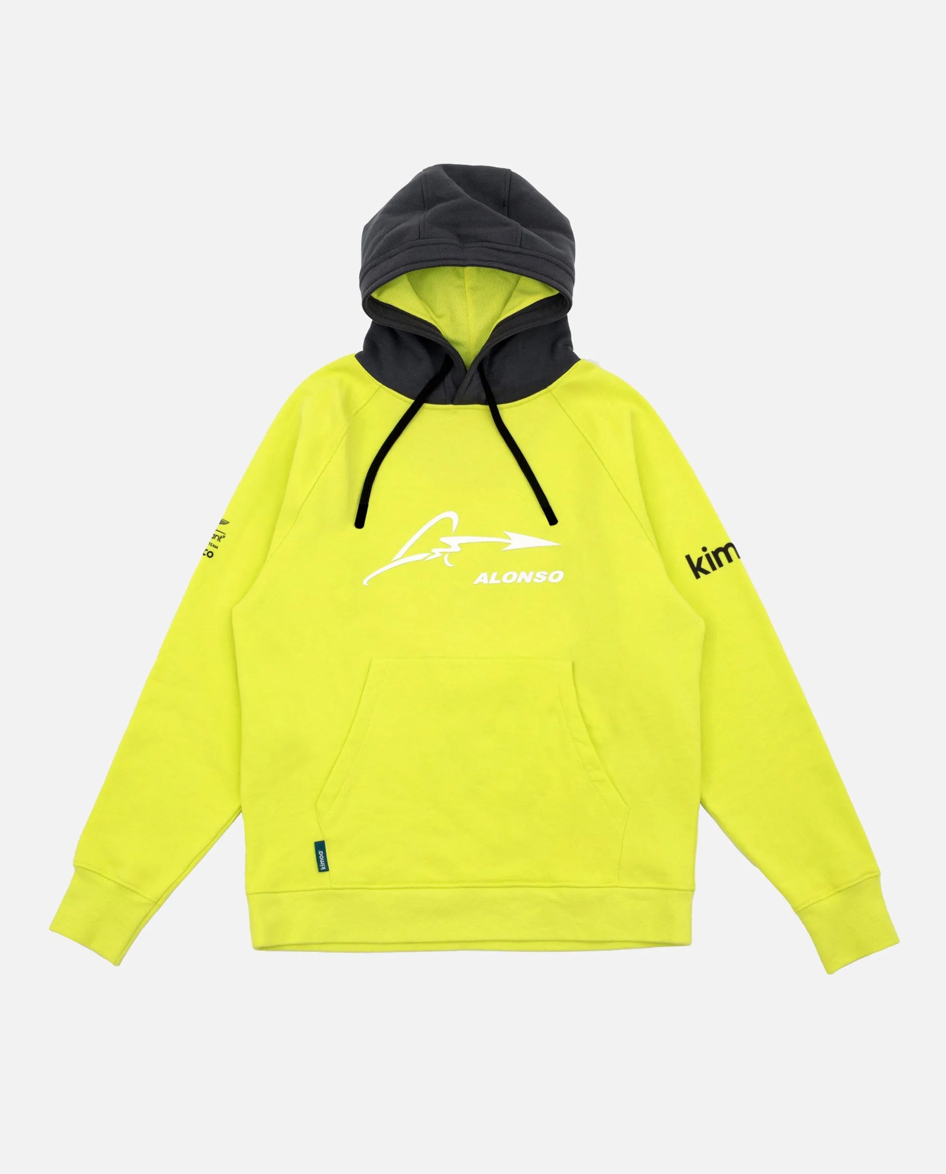 Aston Martin Cognizant F1 Kimoa Fernando Alonso Men's Lifestyle Hoodie- Lime