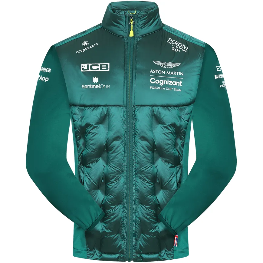 Aston Martin Cognizant F1 Men's Team Hybrid Jacket- Green