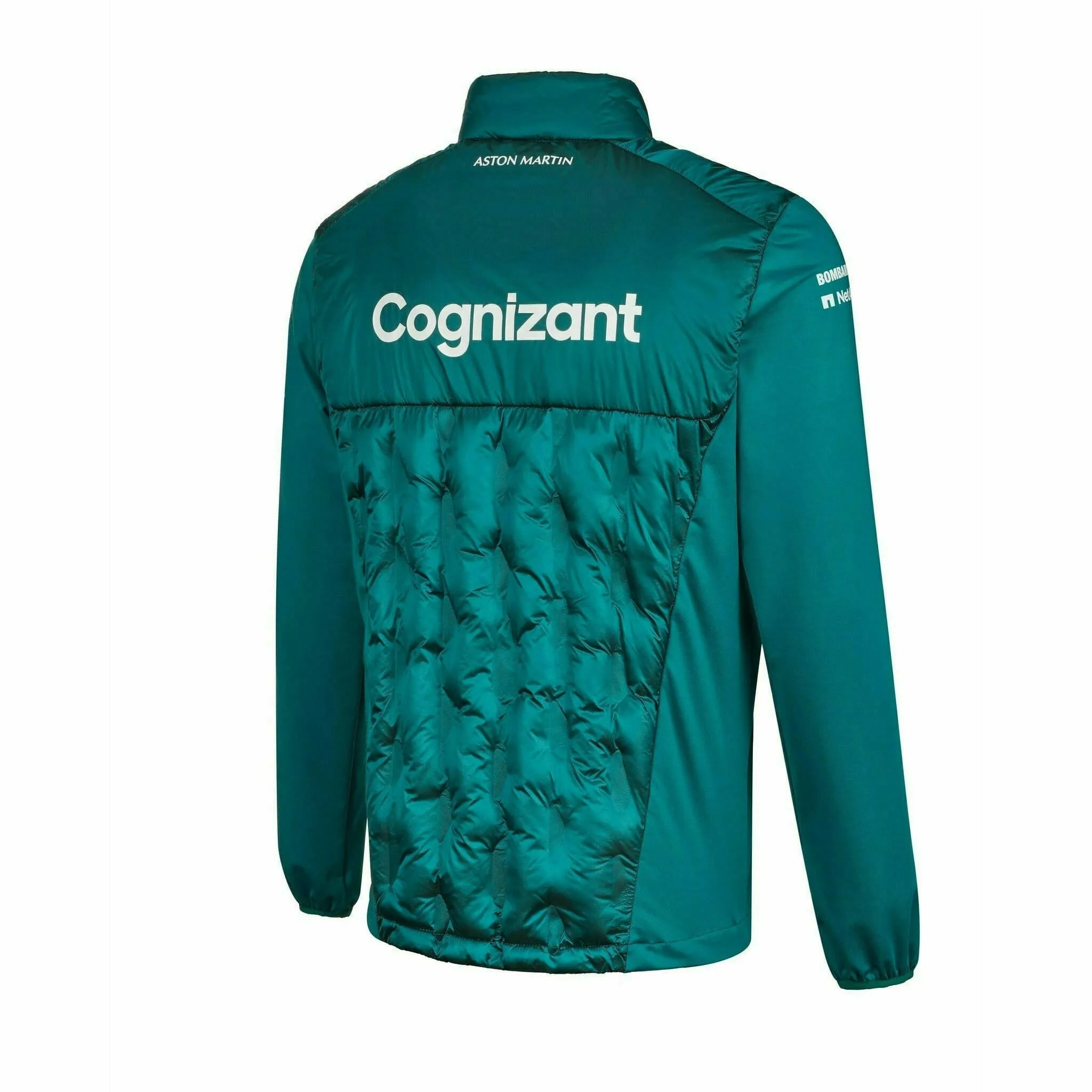 Aston Martin Cognizant F1 Men's Team Hybrid Jacket- Green