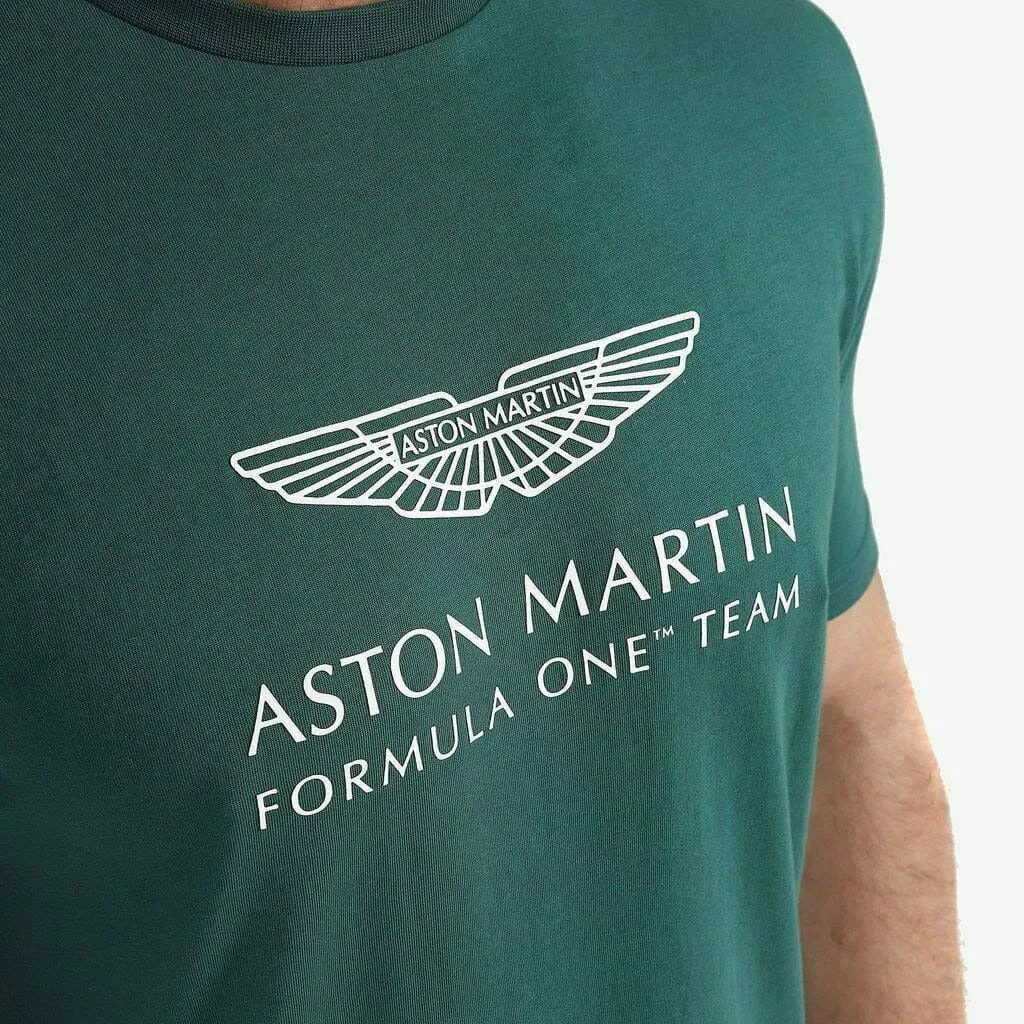 Aston Martin F1 Men's Essential Logo T-Shirt -Green/Black