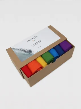 Baby Rainbow Bamboo 7 Pack Sock Box