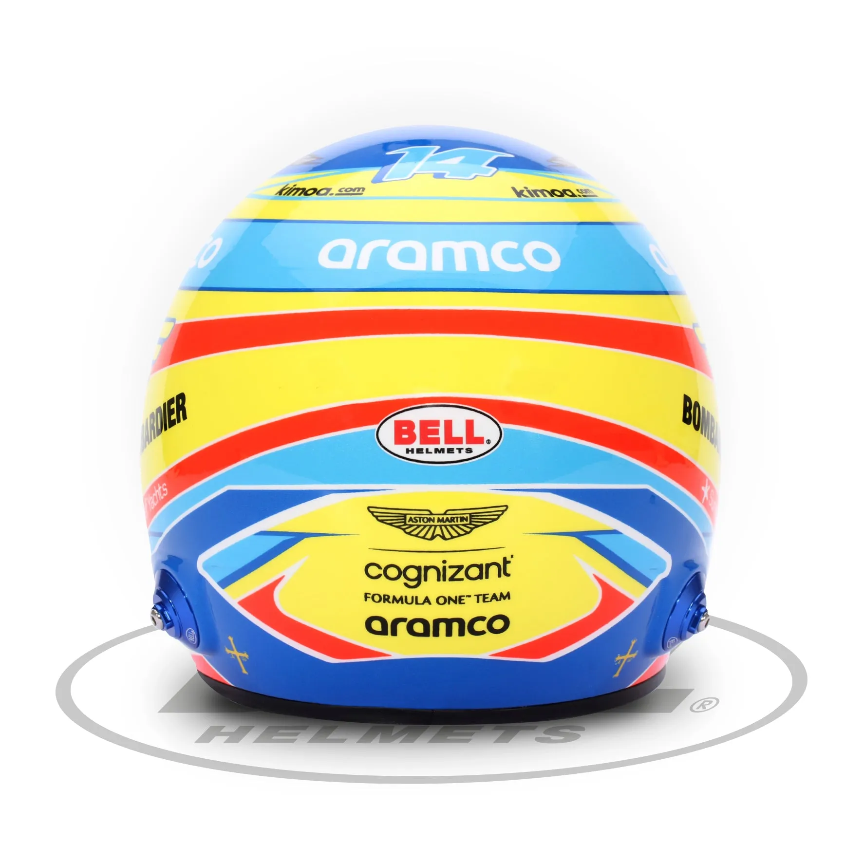 Bell 1:2 Scale Mini Helmet Fernando Alonso 2023 Aston Martin