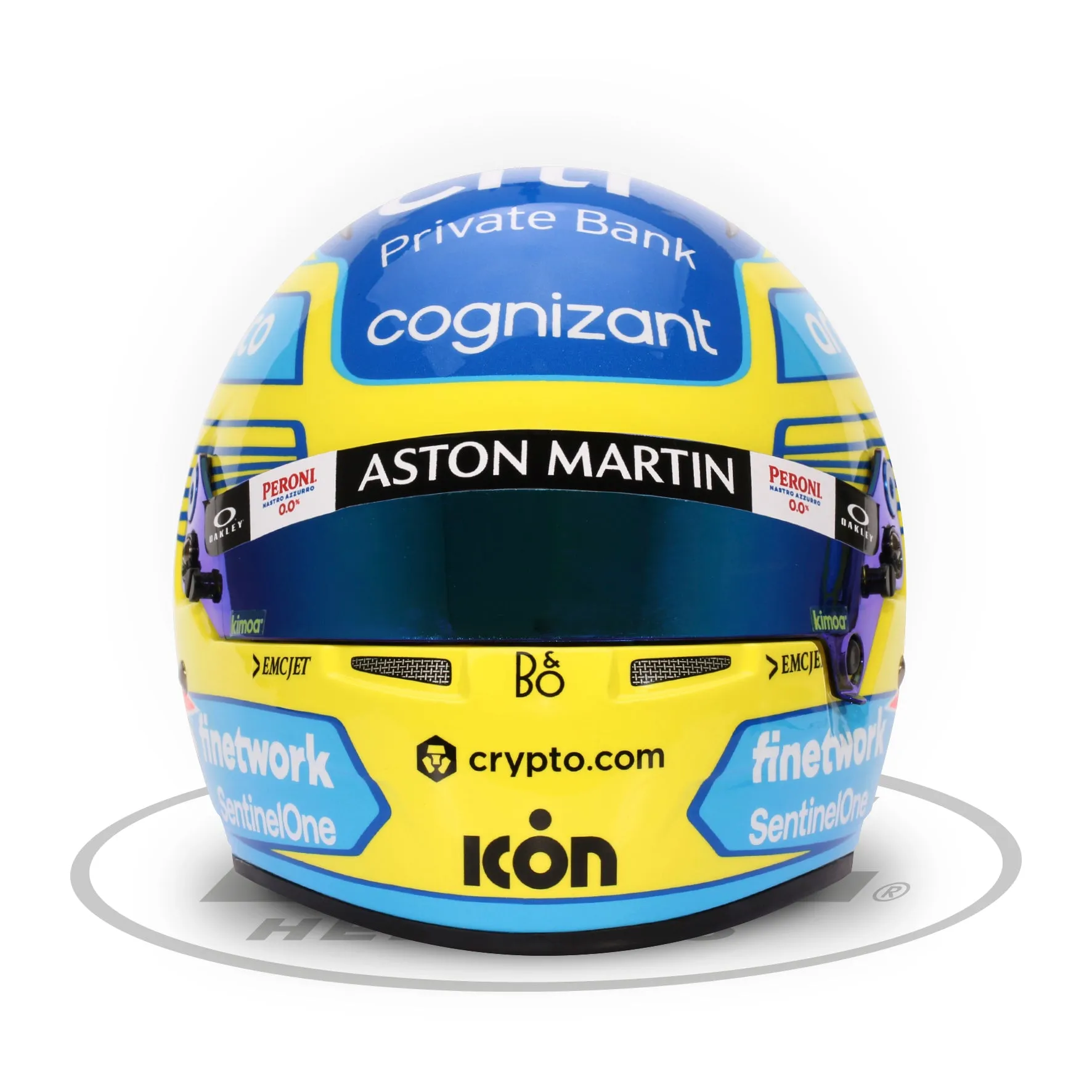 Bell 1:2 Scale Mini Helmet Fernando Alonso 2023 Aston Martin