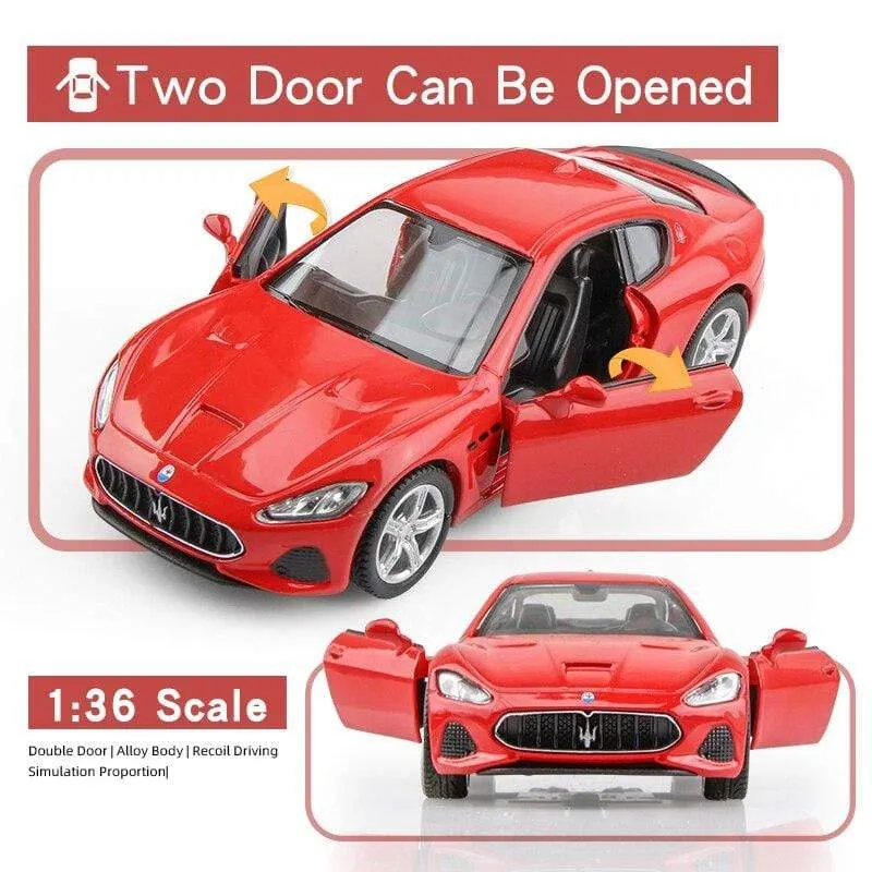 Birthday Gift 1:36 Alloy Car Model Simulation Exquisite Diecasts Toy Vehicle RMZ city Maserati Aston Martin Doors Open Pull Back