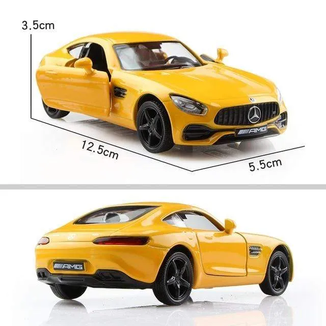 Birthday Gift 1:36 Alloy Car Model Simulation Exquisite Diecasts Toy Vehicle RMZ city Maserati Aston Martin Doors Open Pull Back