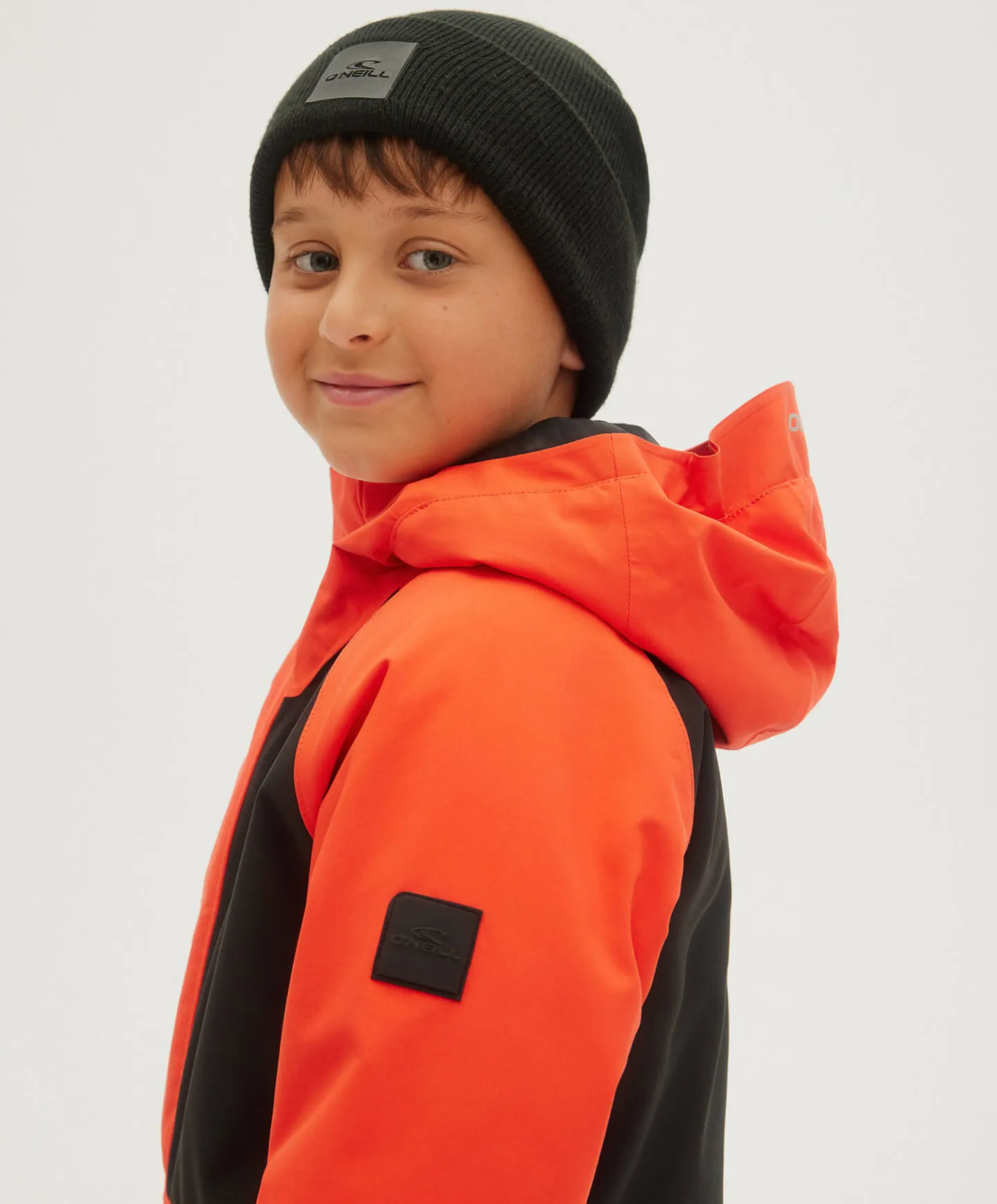 Boy's Anorak Snow Jacket - Cherry Tomato