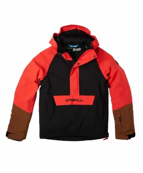 Boy's Anorak Snow Jacket - Cherry Tomato