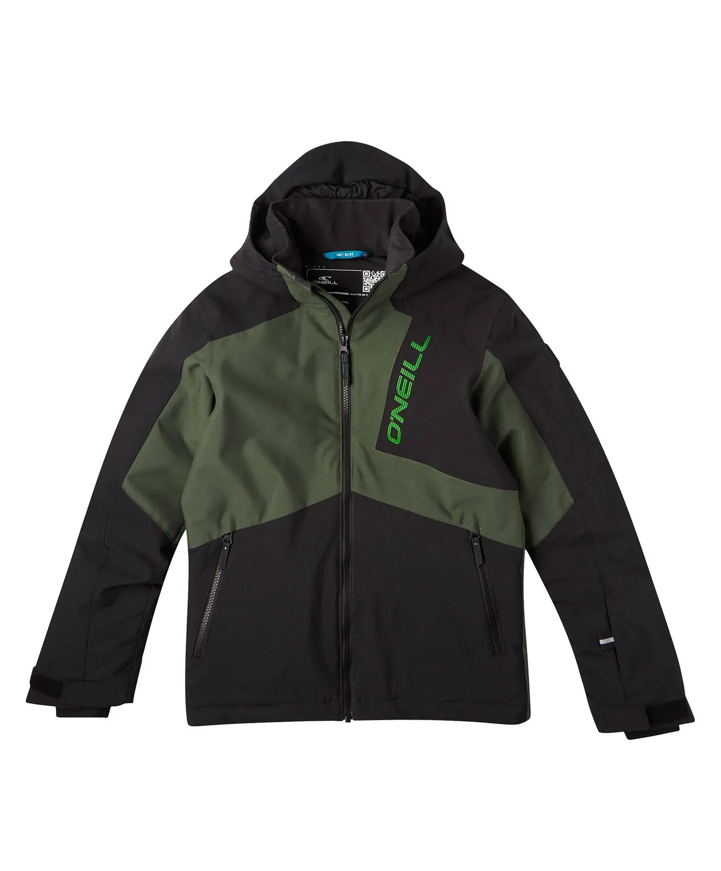 Boy's Hammer Snow Jacket - Forest Night Colour Block