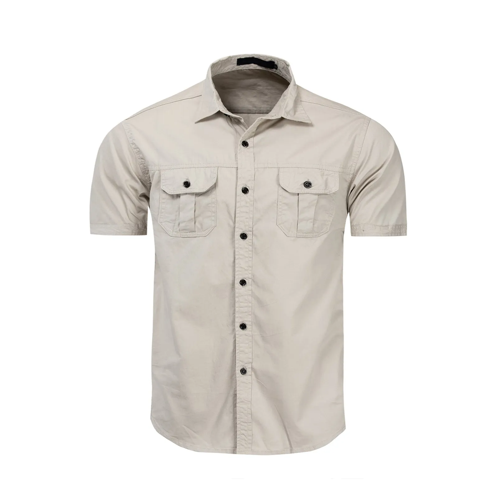 BUTTON POCKET WORK SHIRT