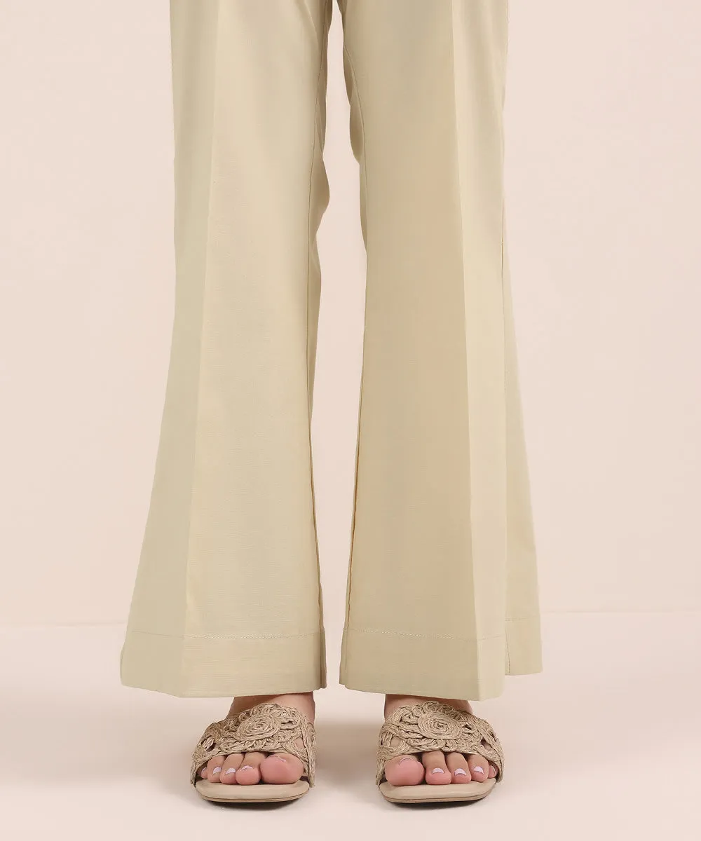 Cambric Boot-cut Pants