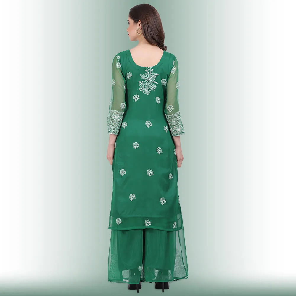 Chikankari Work Garara Dress