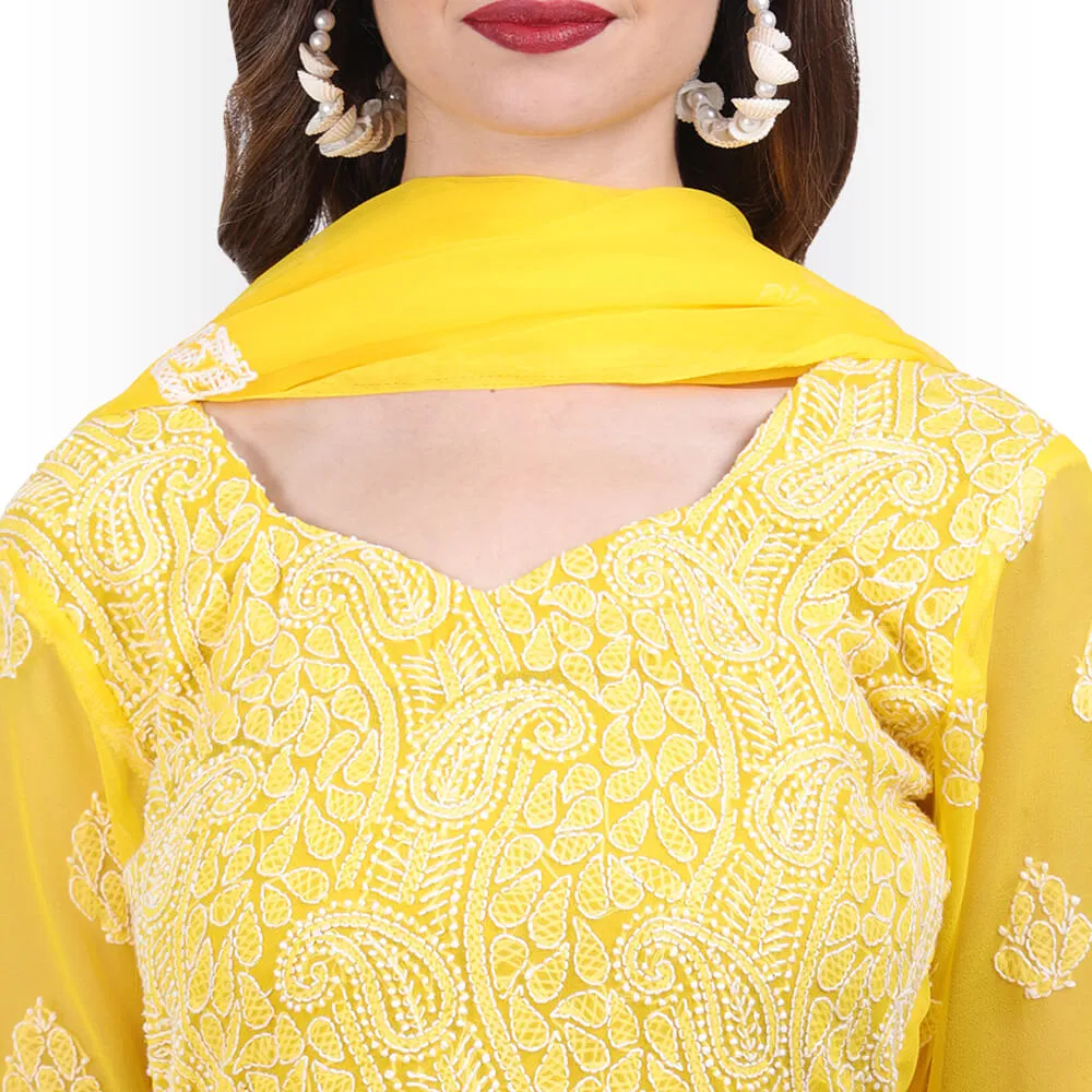 Chikankari Work Garara Dress