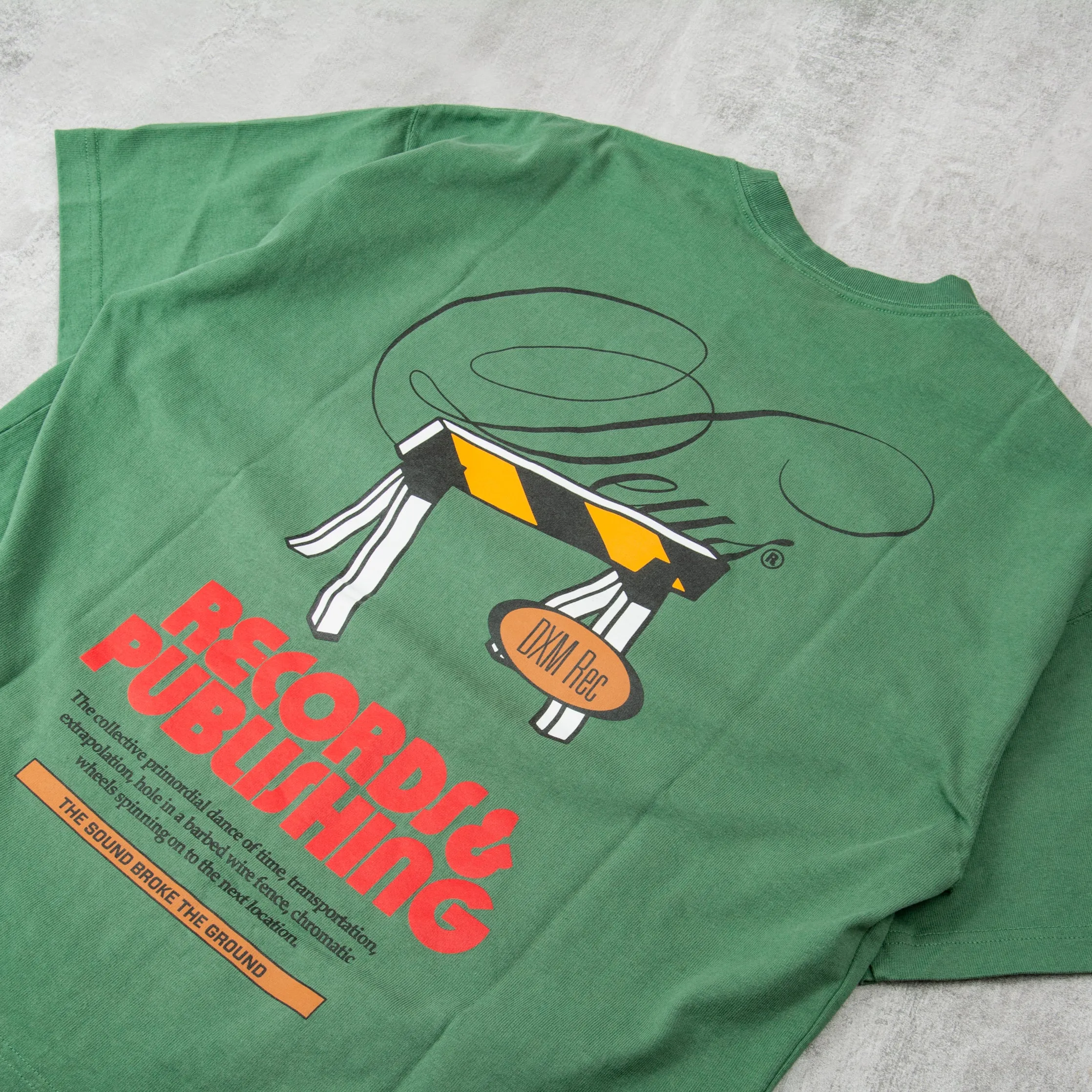 Deus ex Machina Caution Tee - Work Green