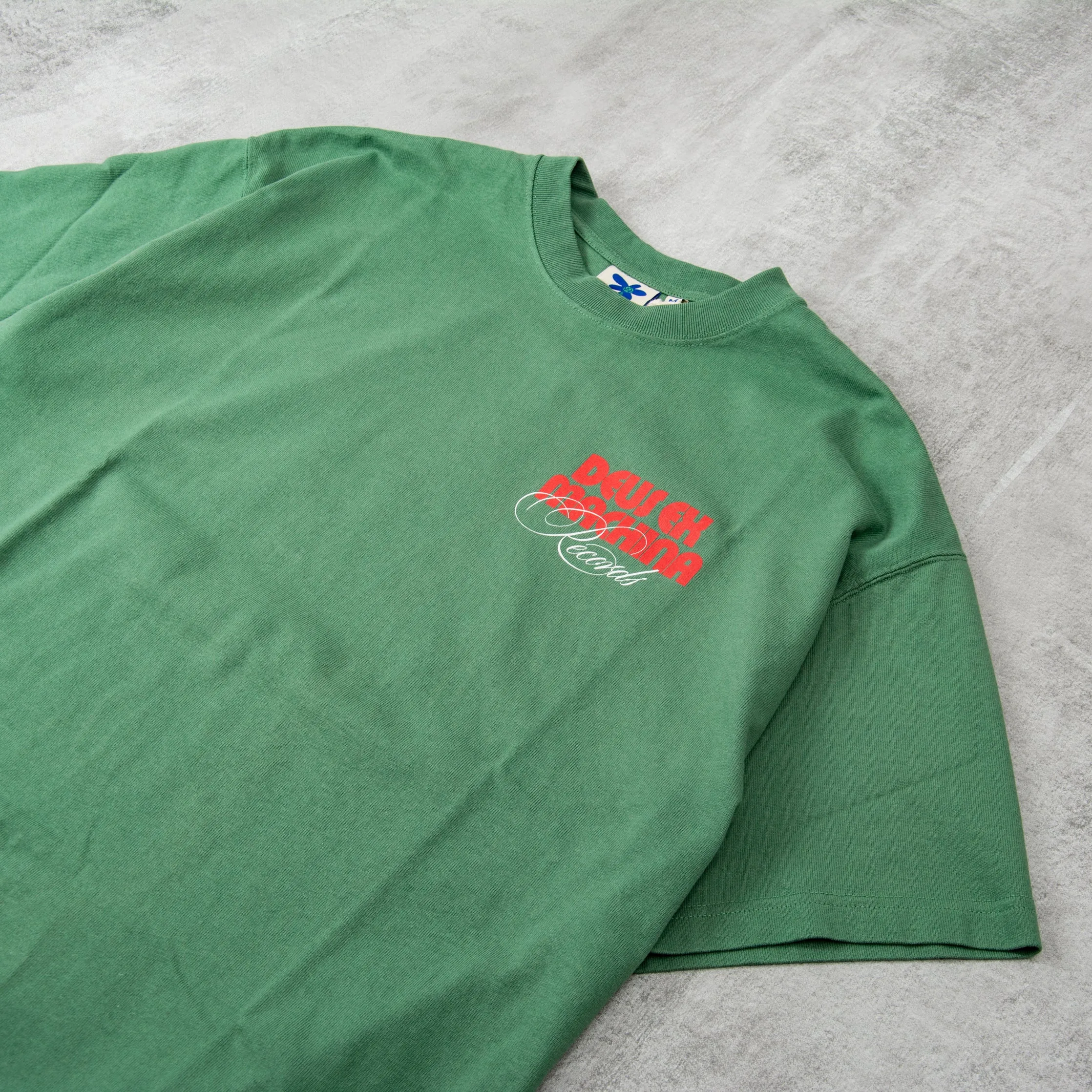 Deus ex Machina Caution Tee - Work Green