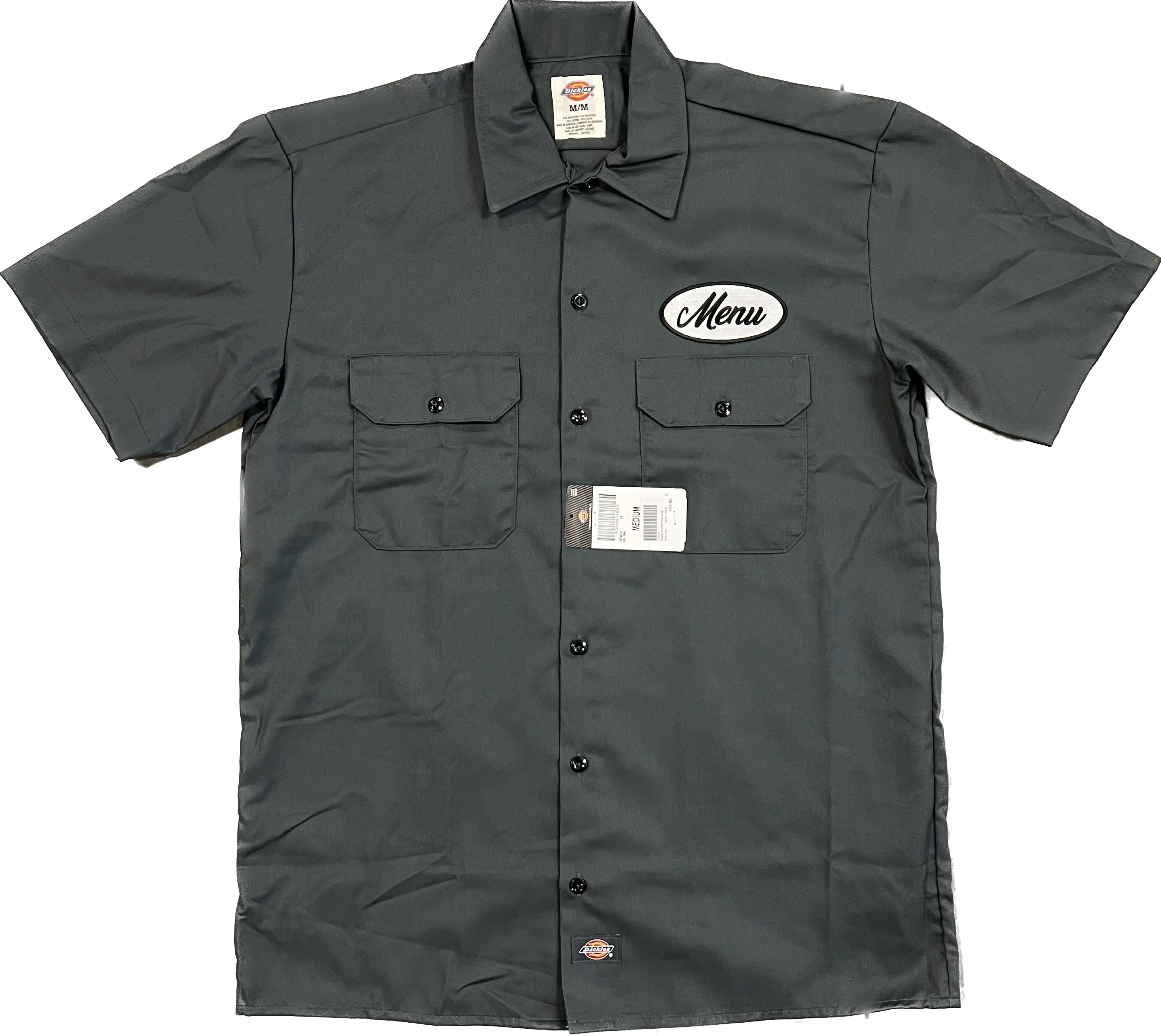 Dickies X Menu S/S Work Shirt - Charcoal