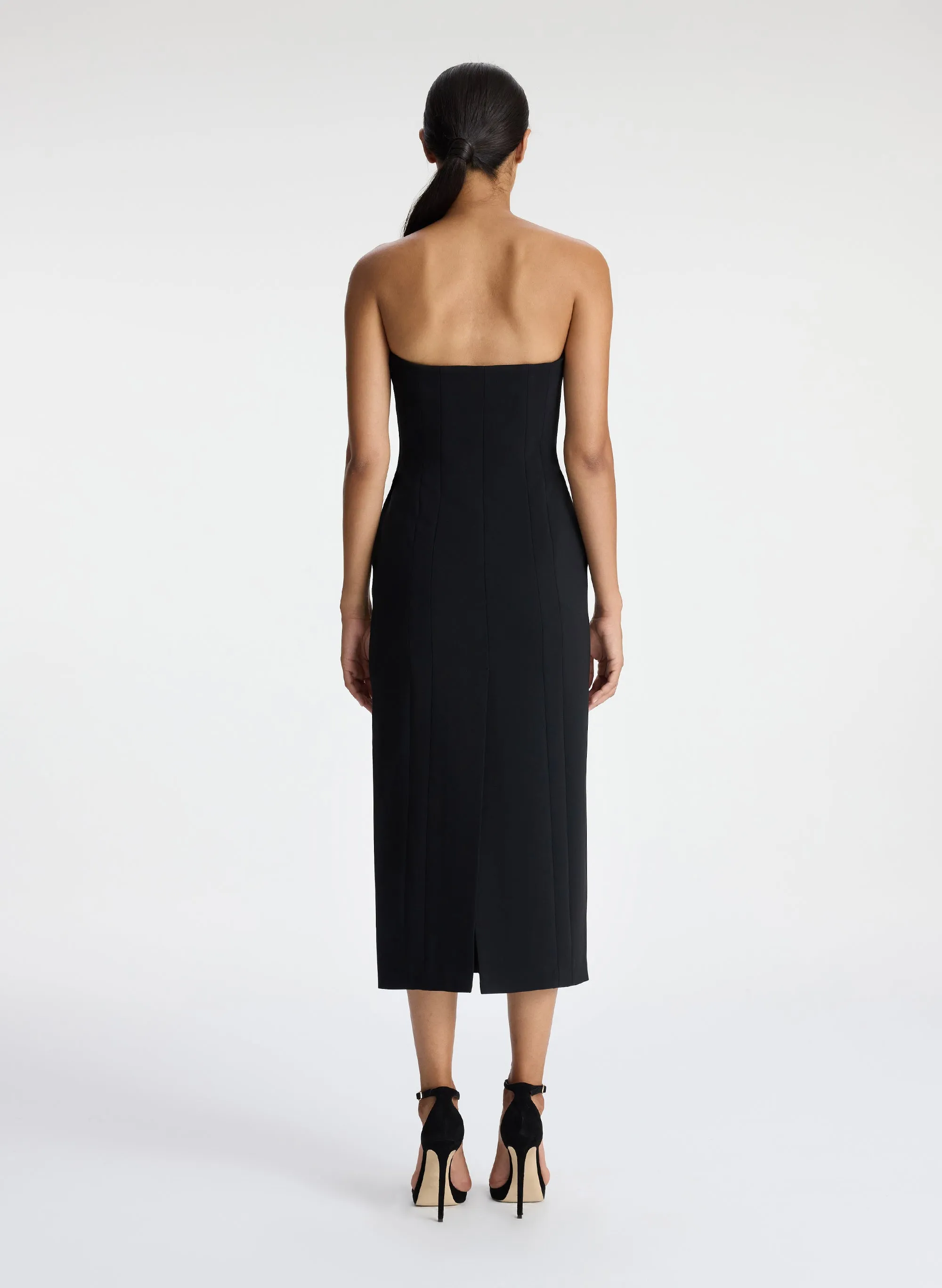 Elizabeth Strapless Midi Dress