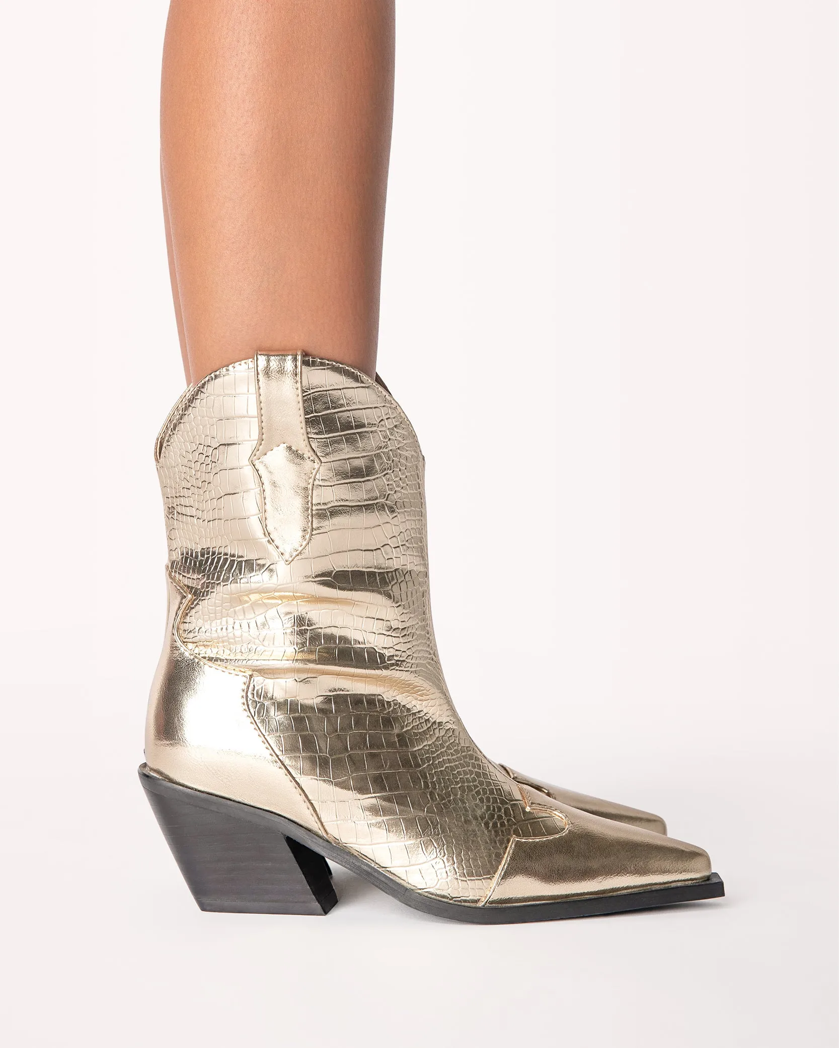 EMURA GOLD METALLIC BOOT | BILLINI