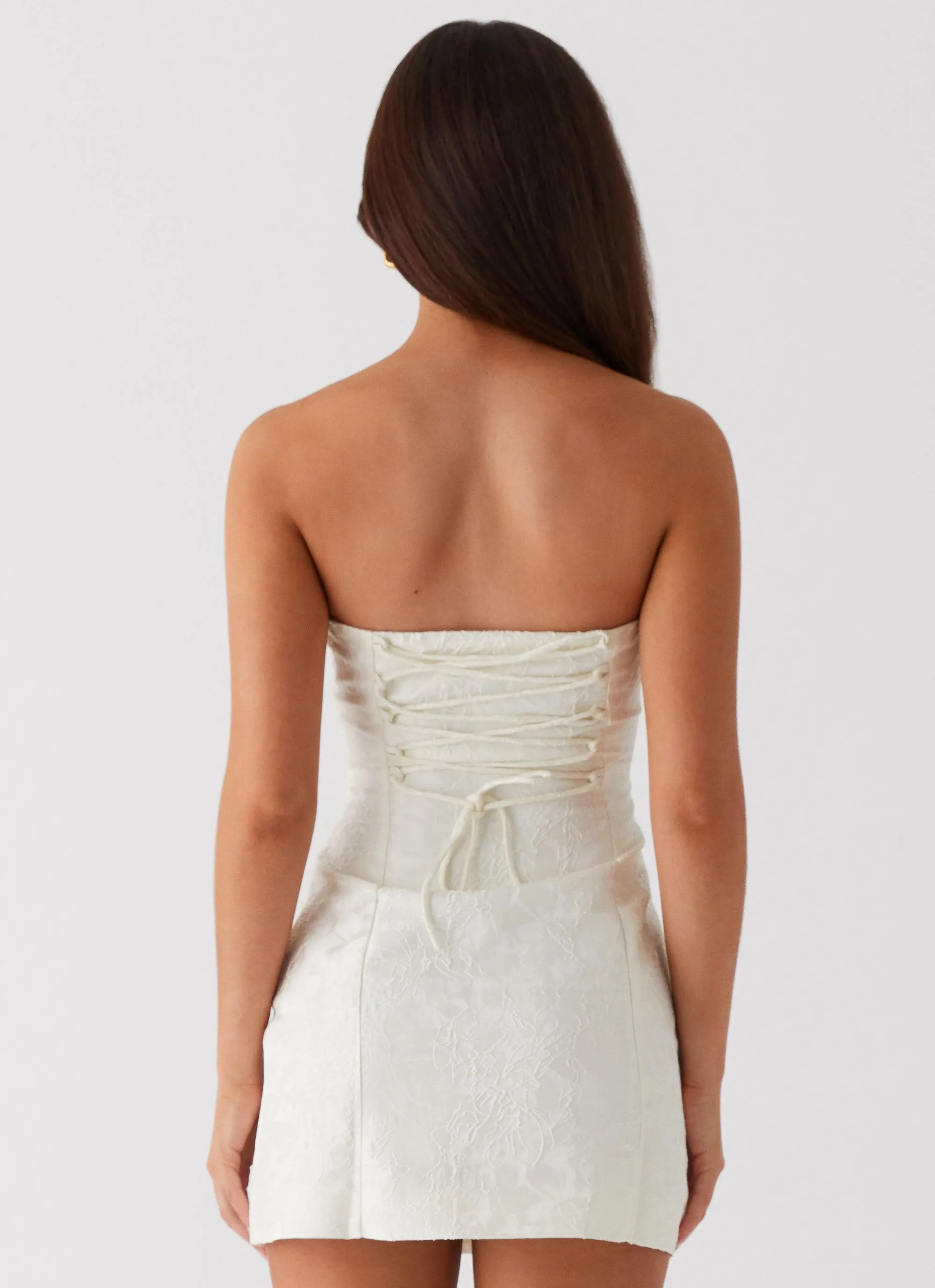 Eternity Strapless Mini Dress - Ivory