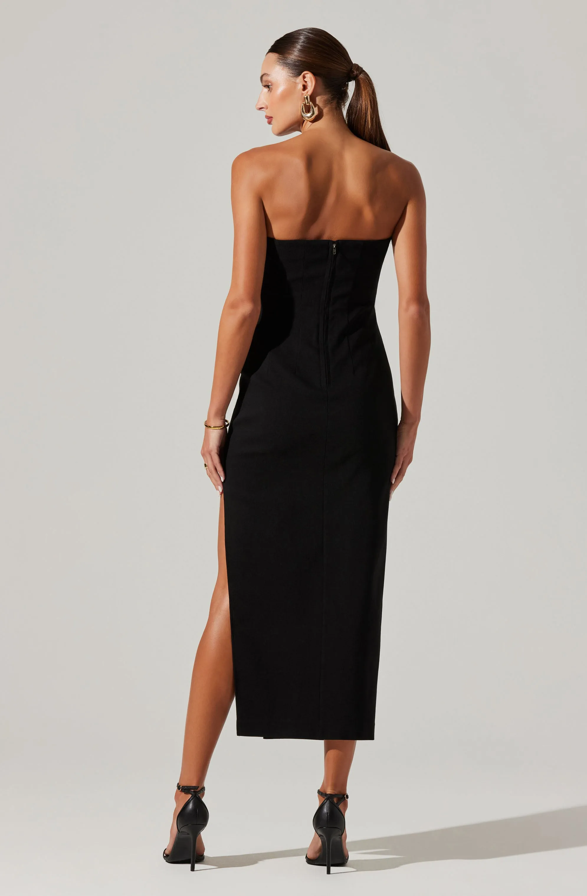 Idalia Strapless Bodycon Midi Dress