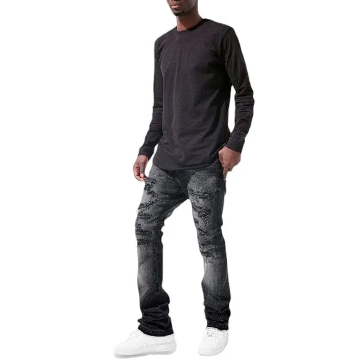 Jordan Craig Martin Stacked Crouching Tiger Denim (Industrial Black) JTF91628