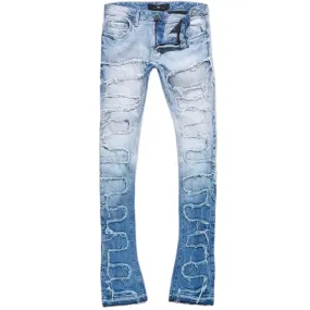 Jordan Craig Martin Stacked Python Denim (Sky Blue) JTF1130