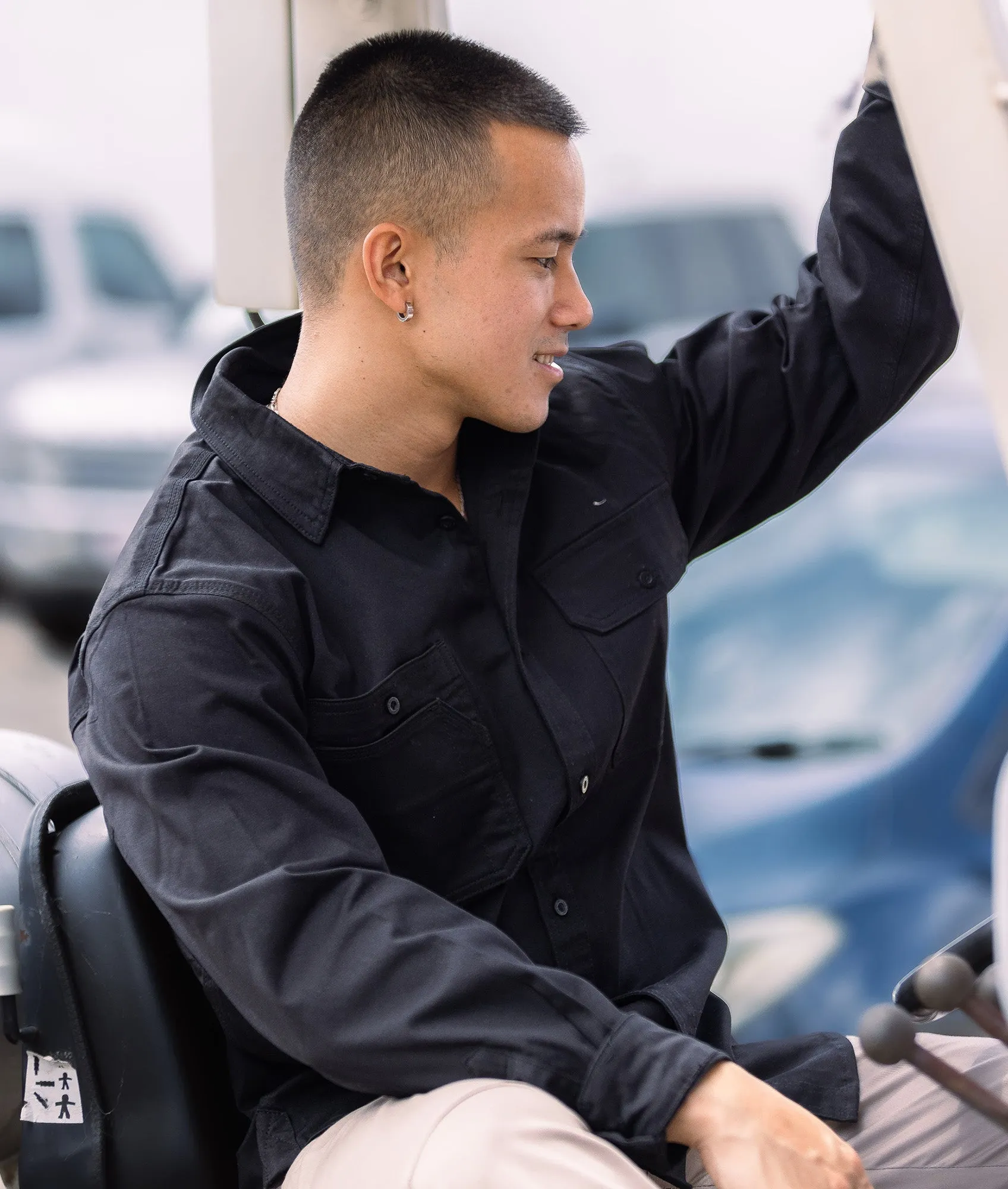 Long Sleeve Work Shirt - Black