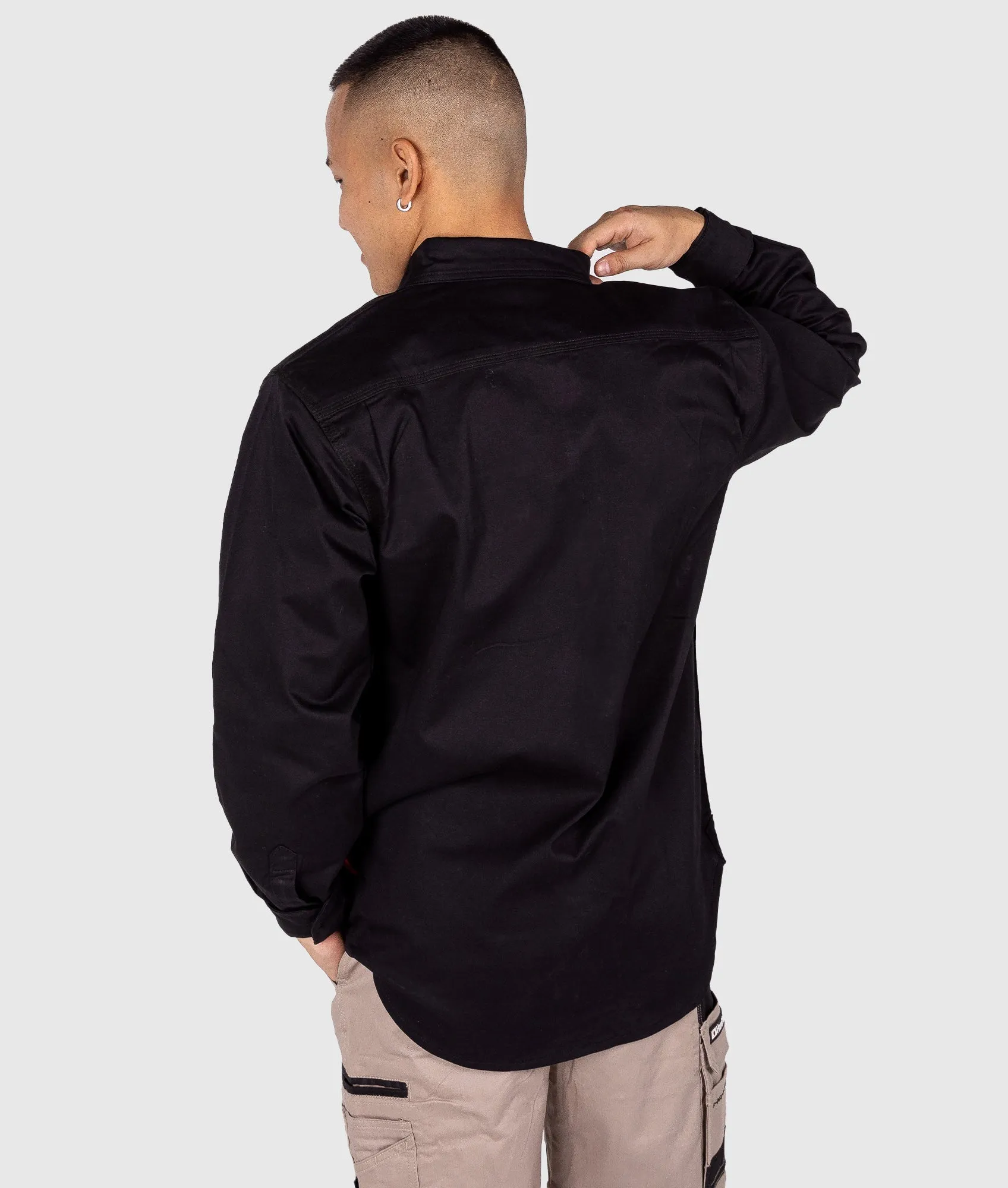 Long Sleeve Work Shirt - Black