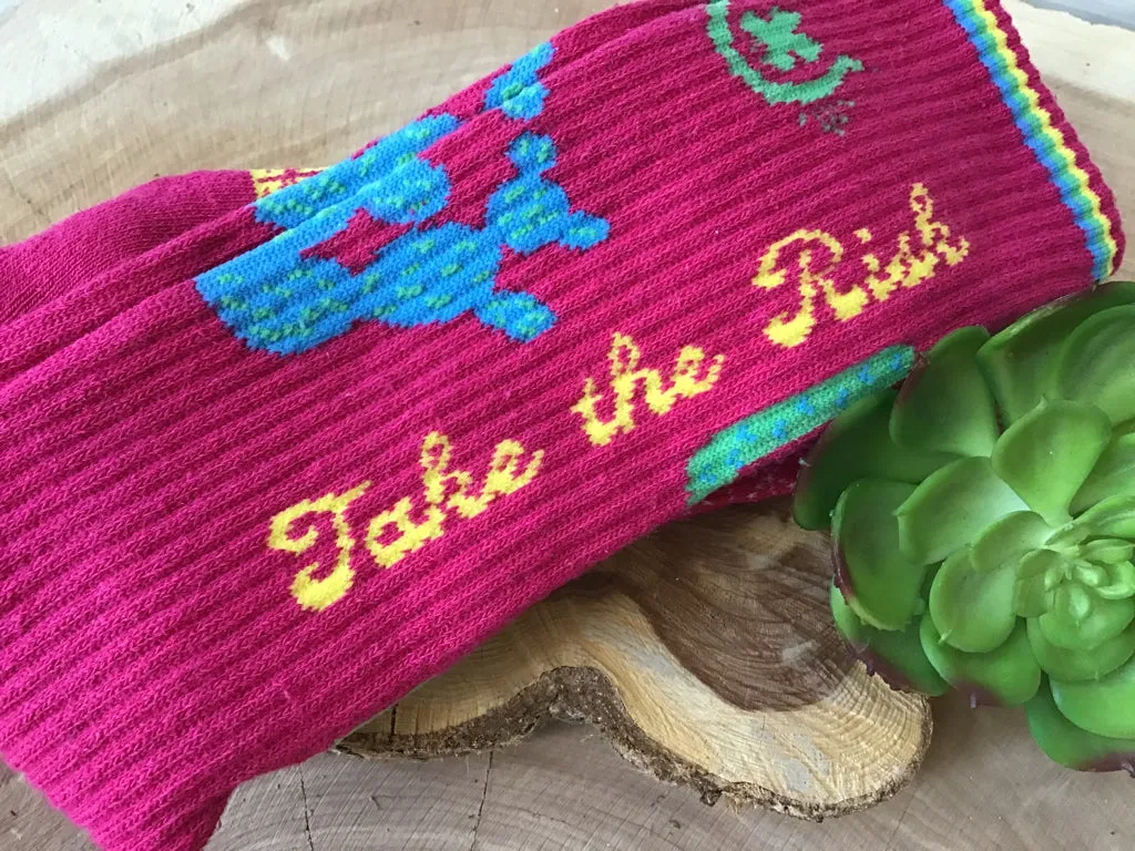 Lucky Chuck Take the Risk Performance Crew Socks