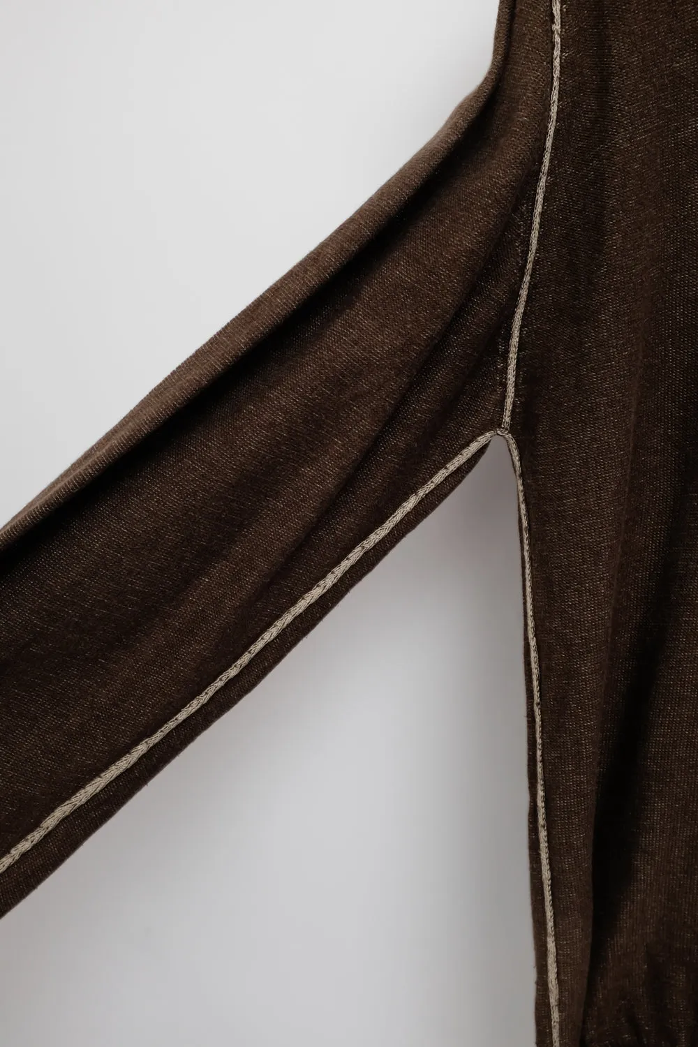 MARTIN MARGIELA BROWN COTTON SWEATER