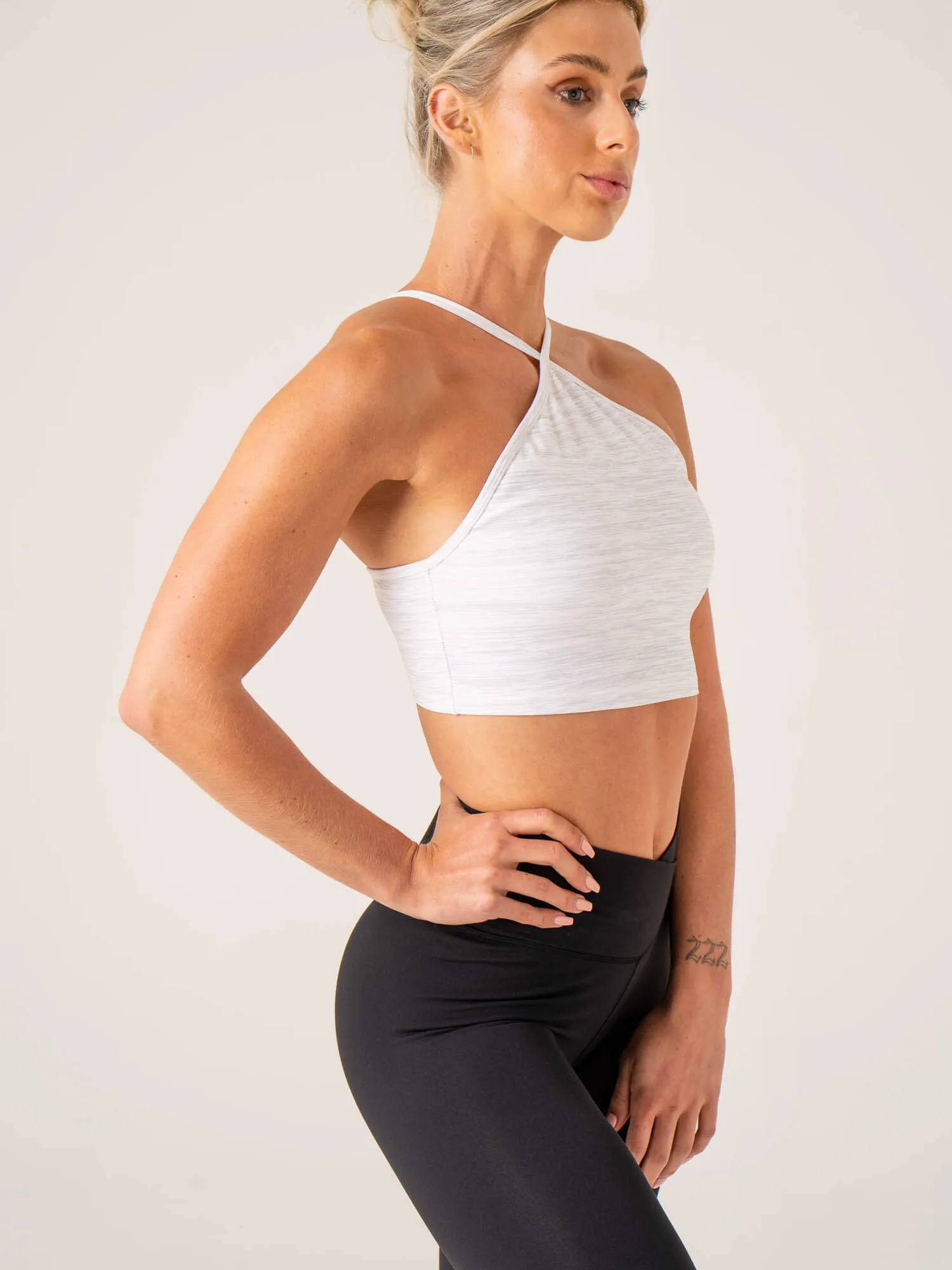 Momentum Tank Bra - Snow Grey Marl