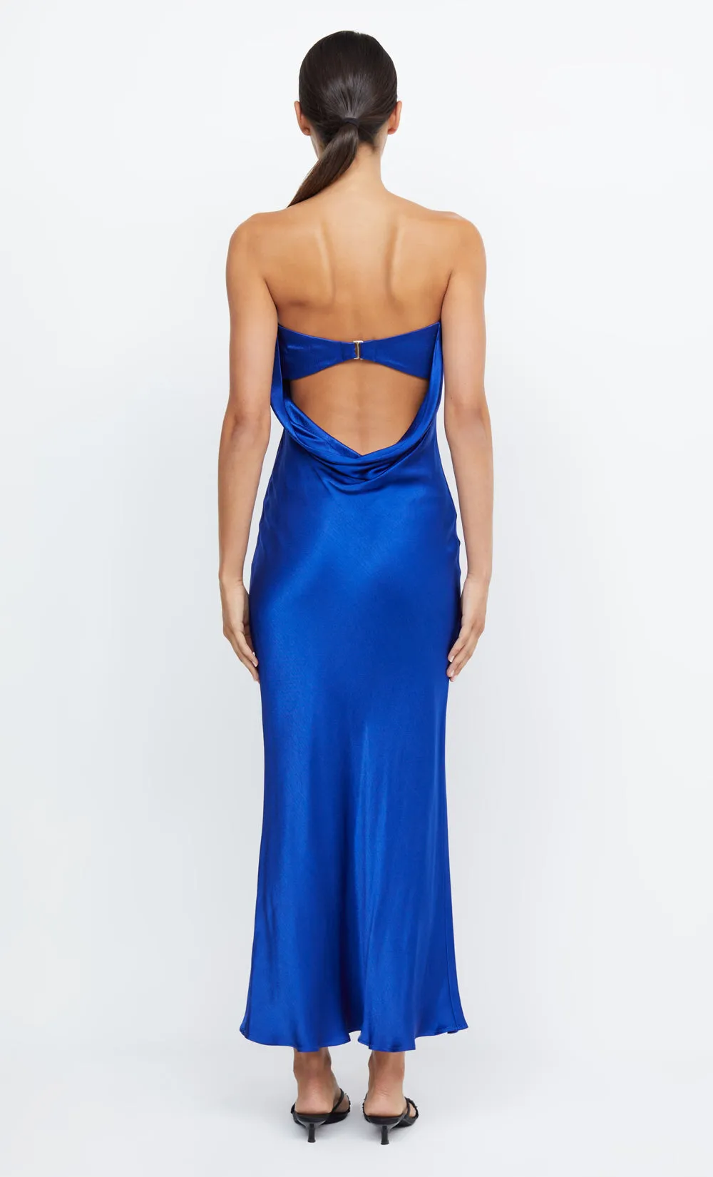 MOON DANCE STRAPLESS DRESS - MEDITERRANEAN BLUE