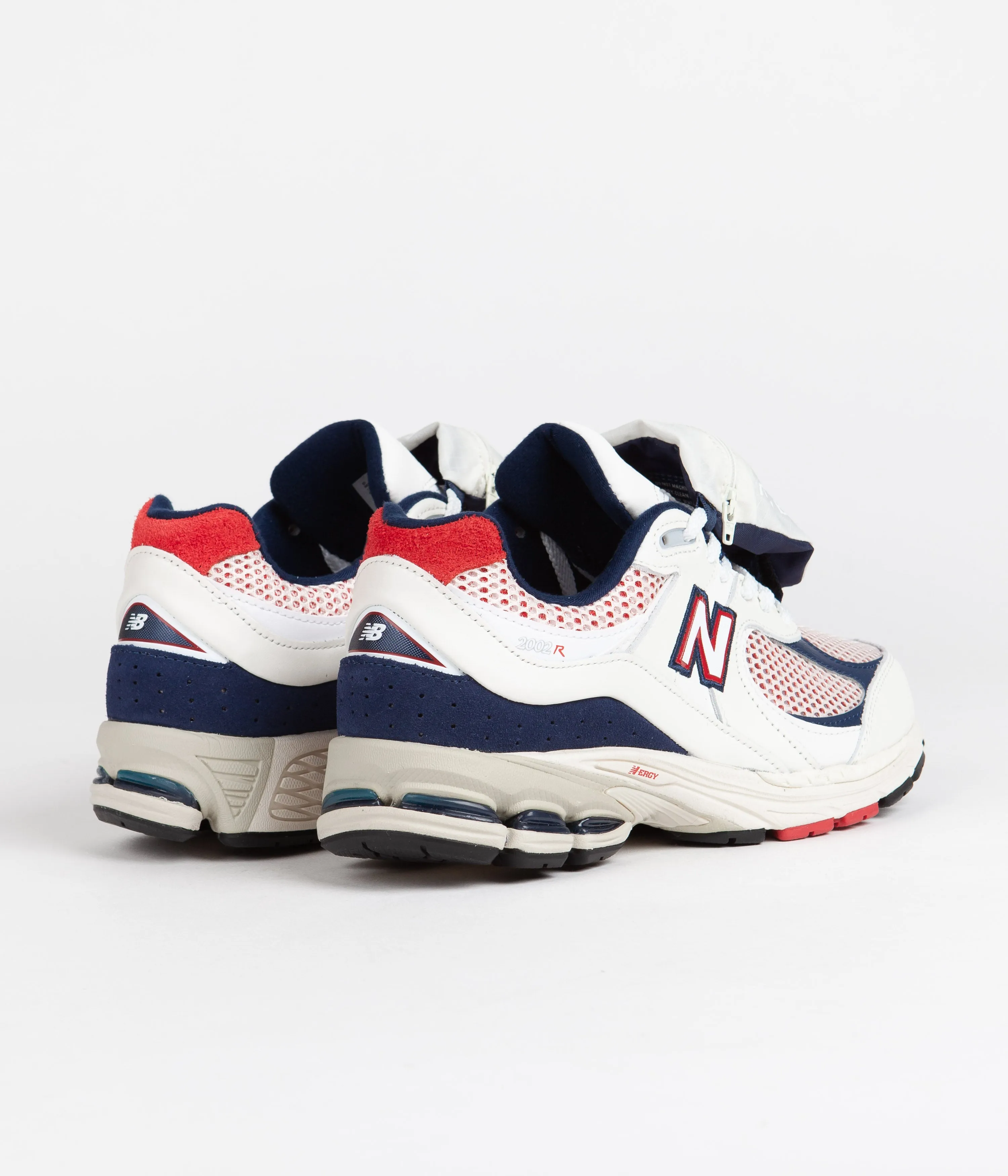 New Balance 2002R Shoes - Sea Salt / Red / Blue