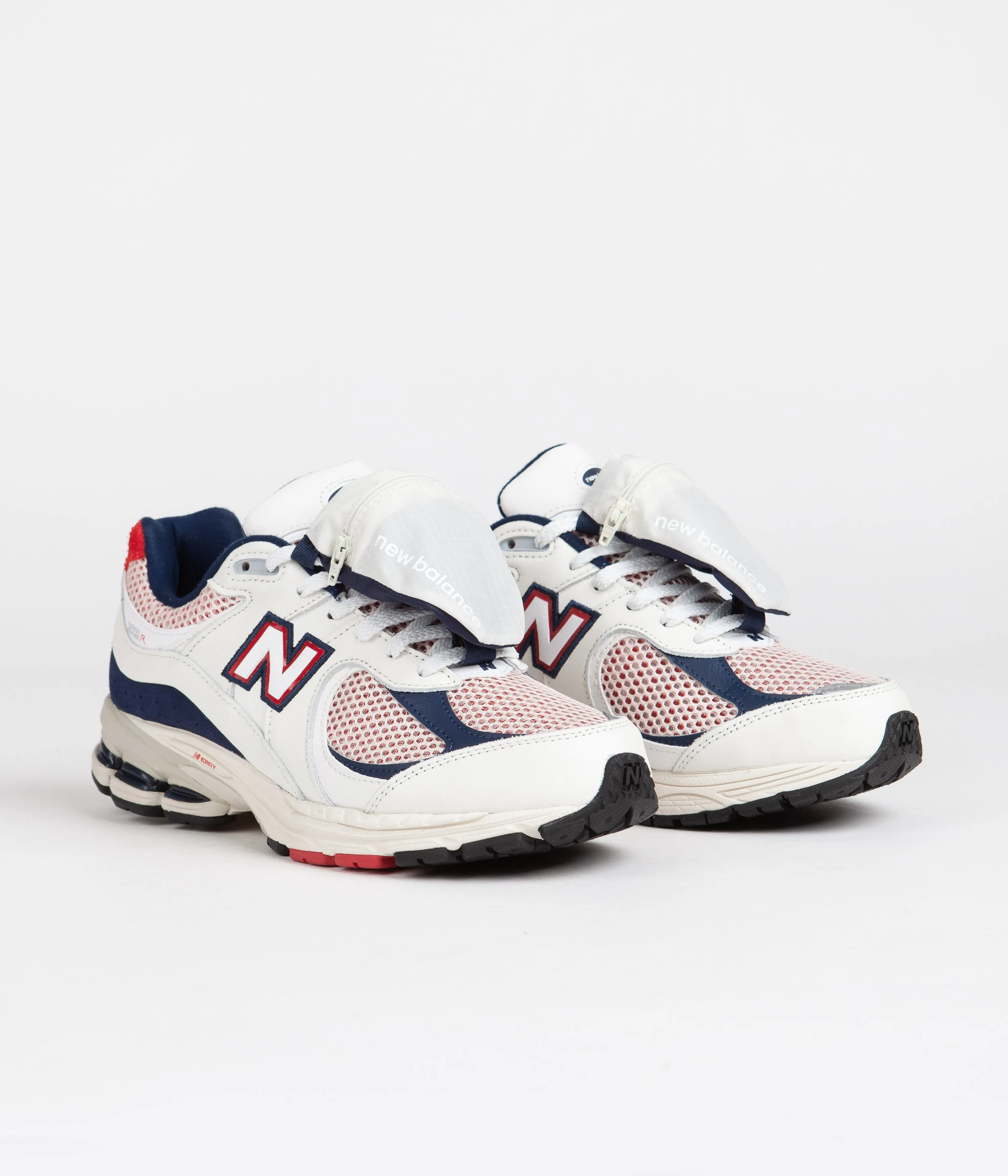 New Balance 2002R Shoes - Sea Salt / Red / Blue