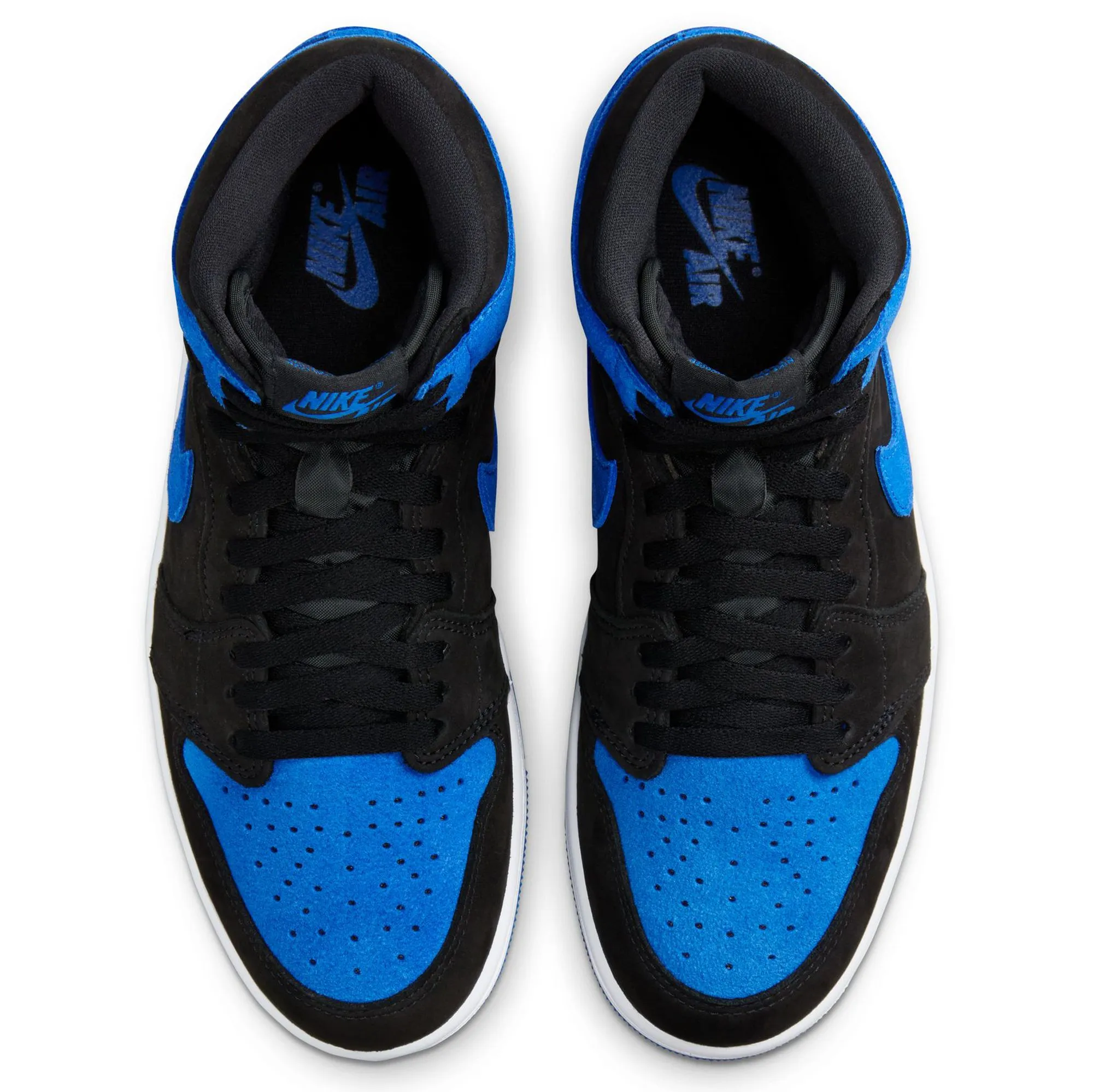 Nike Men's Air Jordan 1 High Shoes - Black / Royal Blue / White