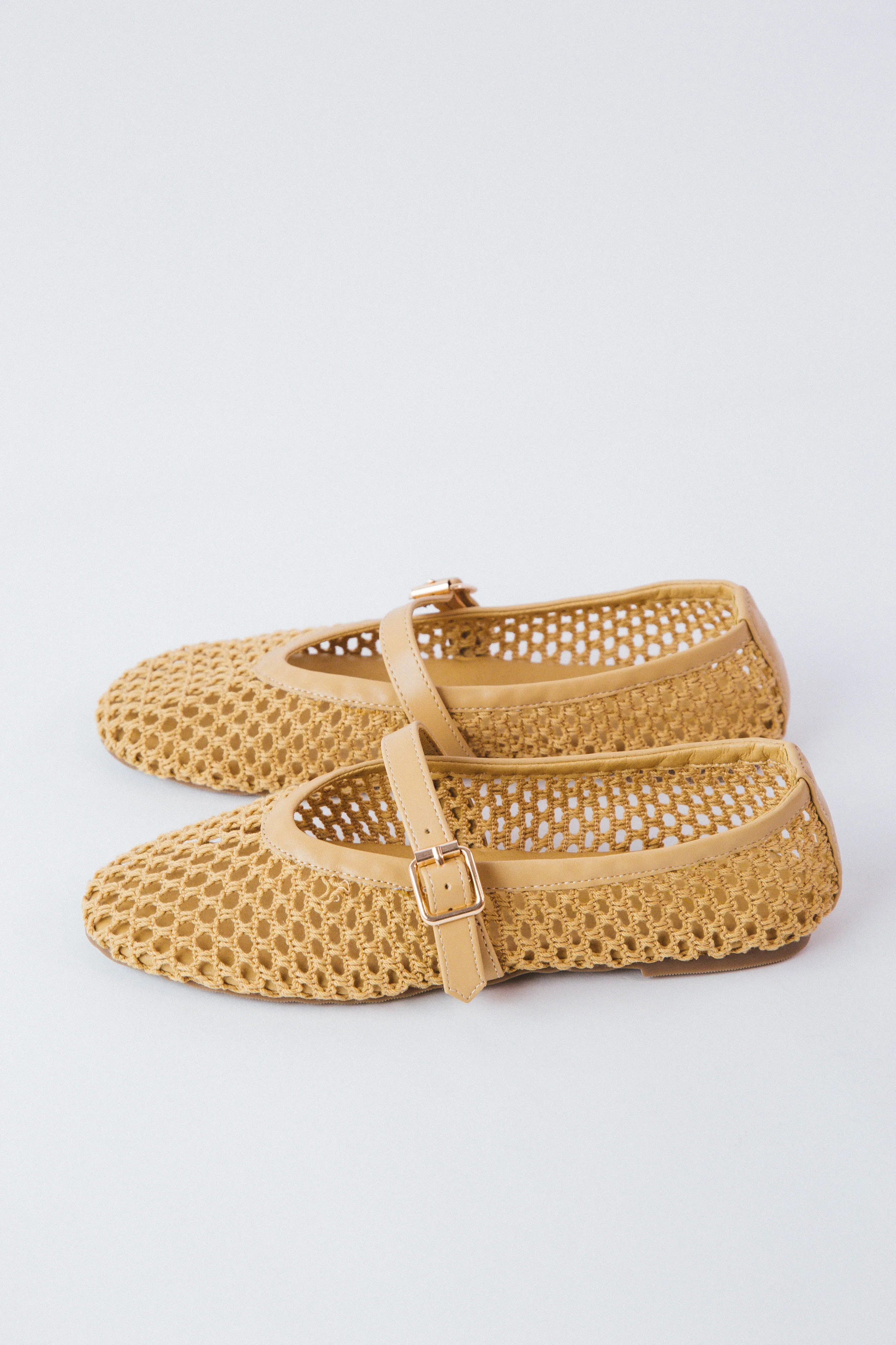 Nolita Fishnet Ballet Flat, Natural | Coconuts by Matisse