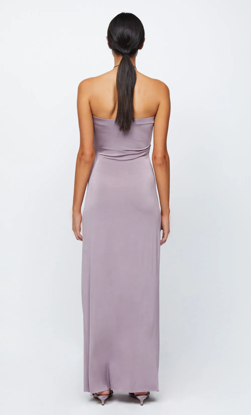 PETRA STRAPLESS MAXI DRESS - MAUVE