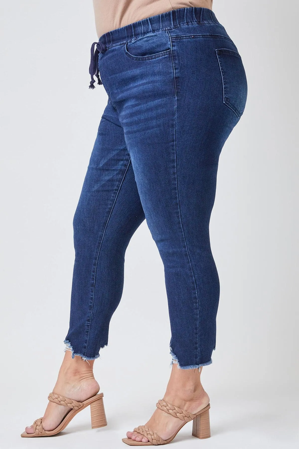 Plus Size Women's  Denim Ankle Jogger