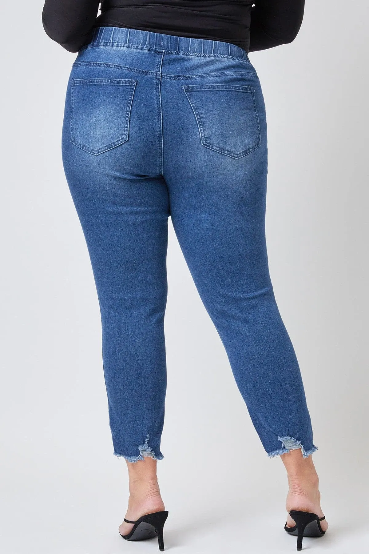 Plus Size Women's  Denim Ankle Jogger