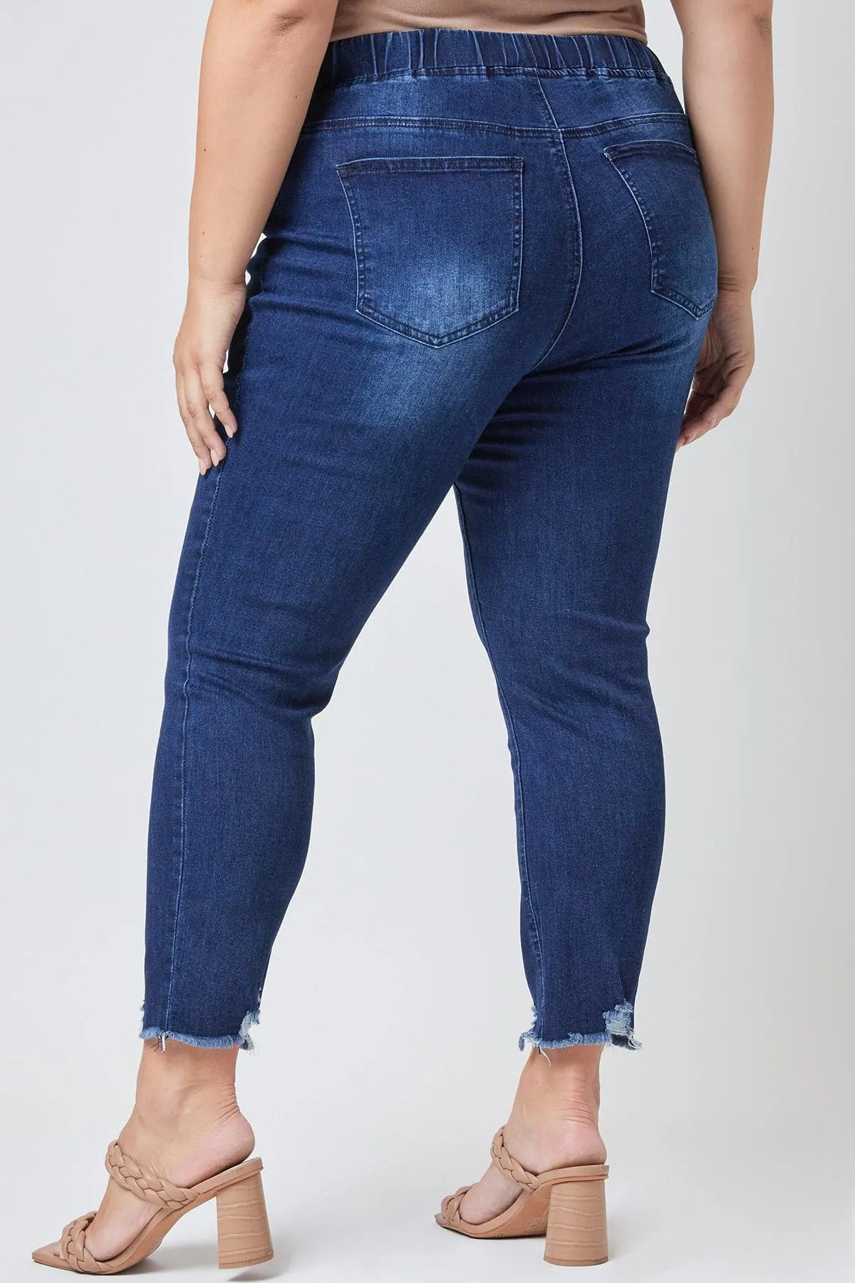 Plus Size Women's  Denim Ankle Jogger