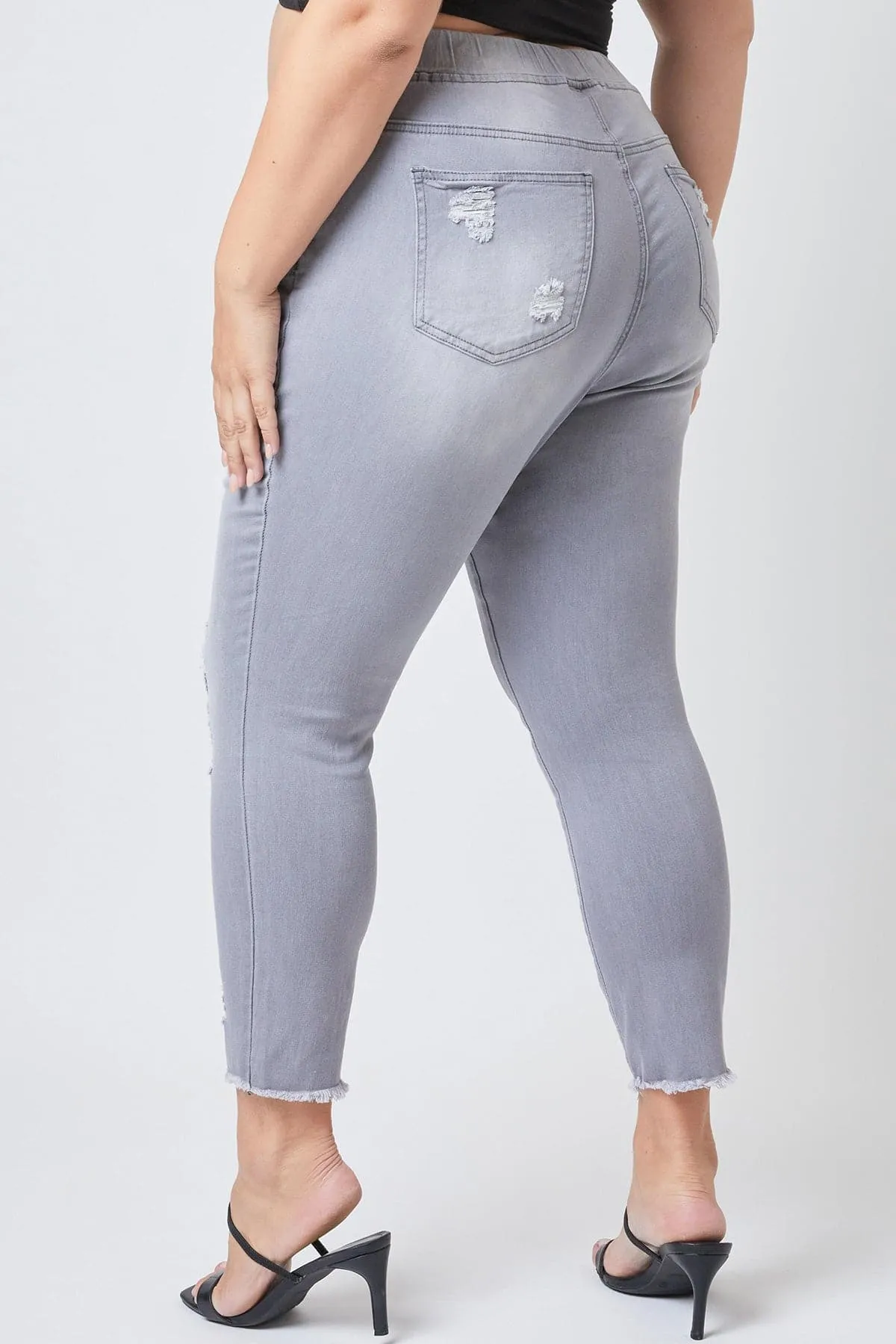 Plus Size Women's  Denim Ankle Jogger