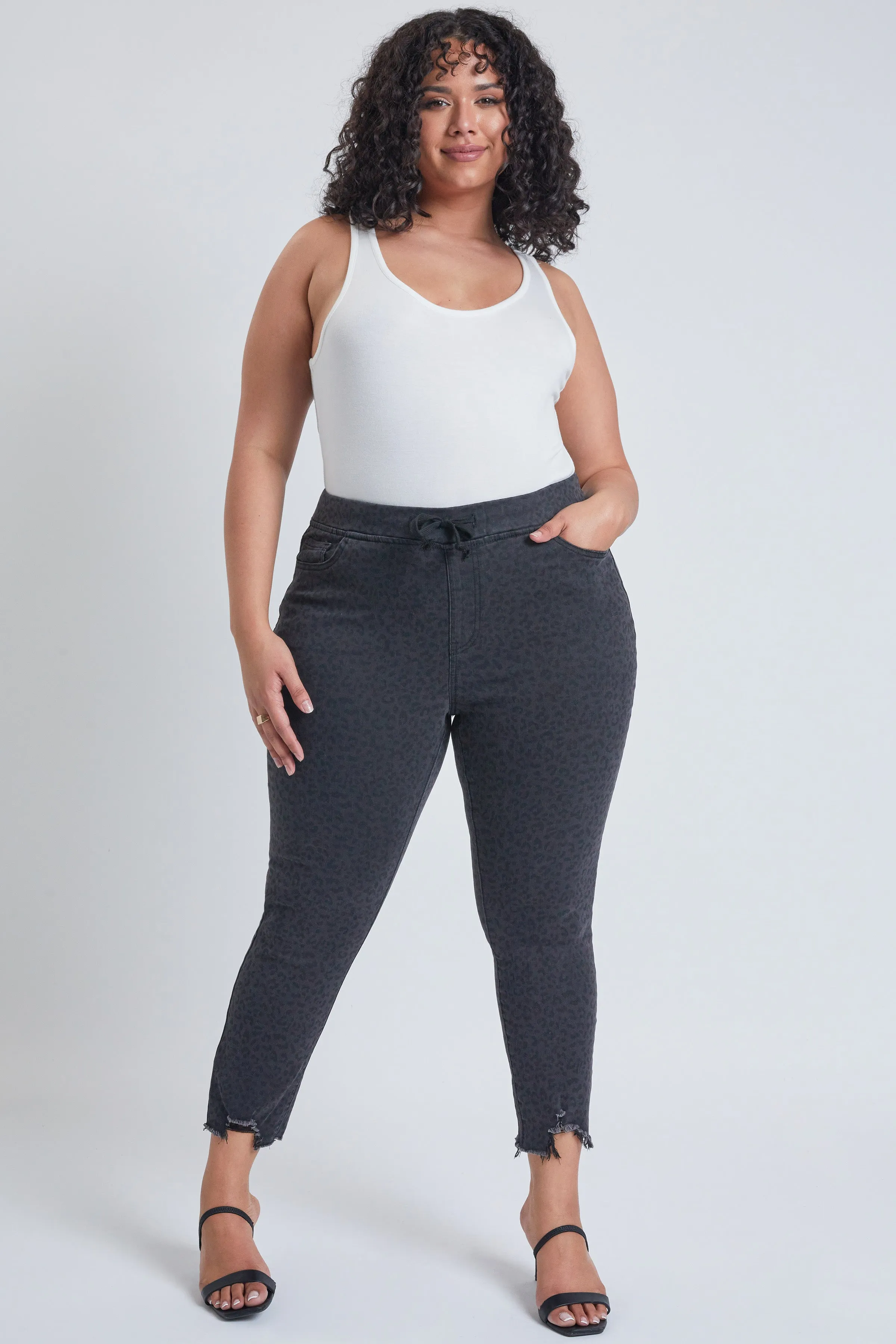 Plus Size Women's  Denim Ankle Jogger